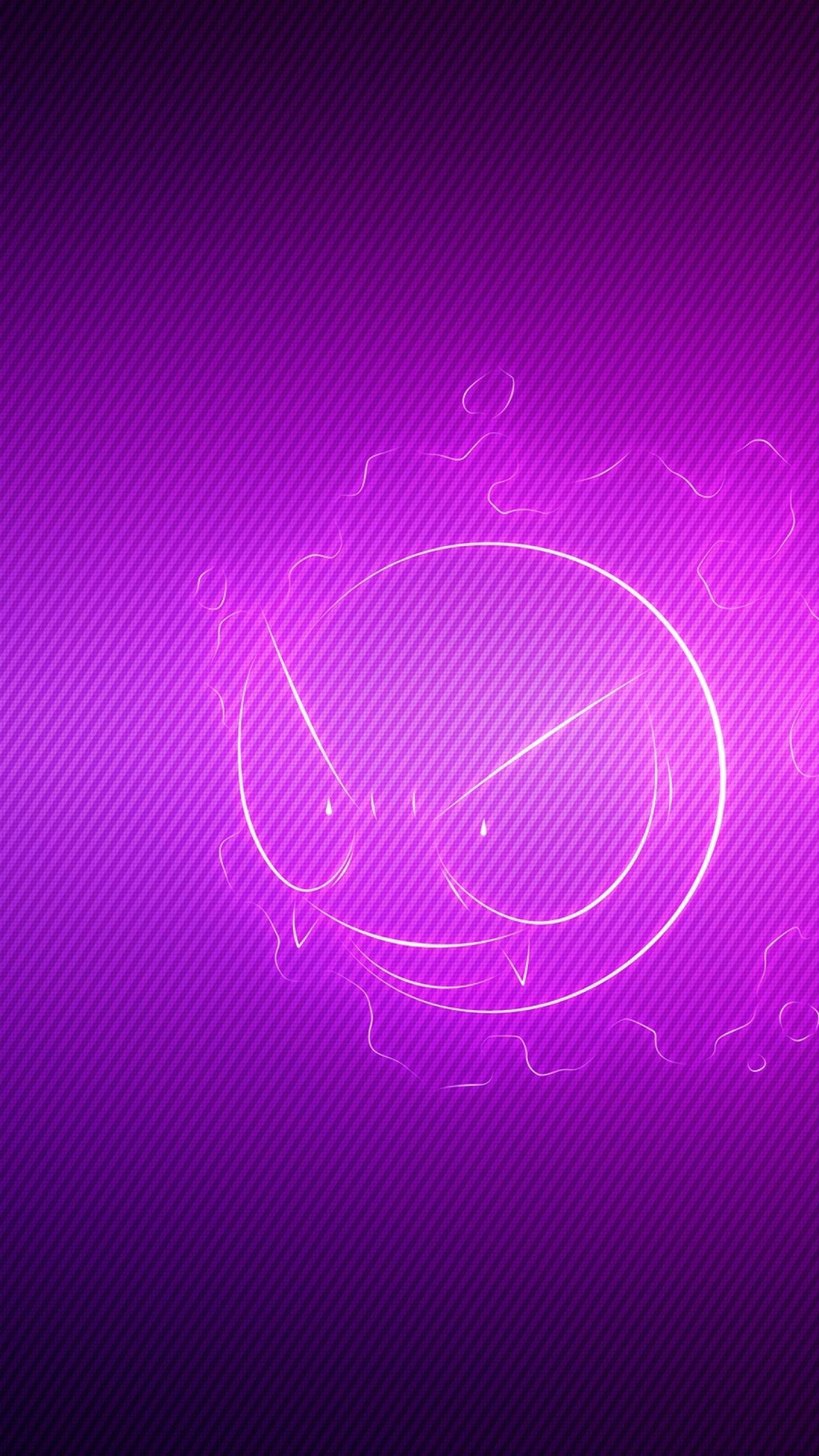 1440x2560 Download Wallpaper  Gastly, Pokemon, Purple, Light QHD, Phone