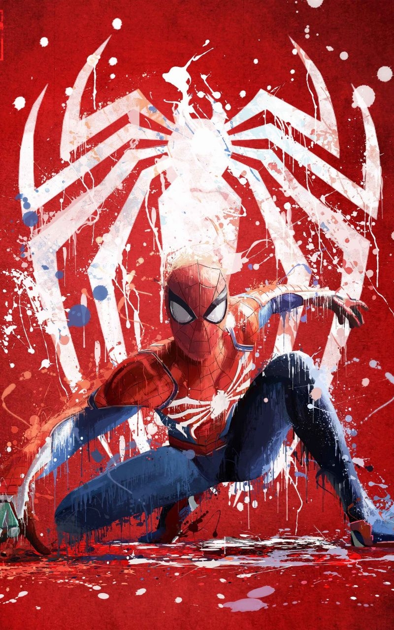 800x1280 Download Spider Man, Superhero, Art Wallpaper, 800x Samsung, Phone