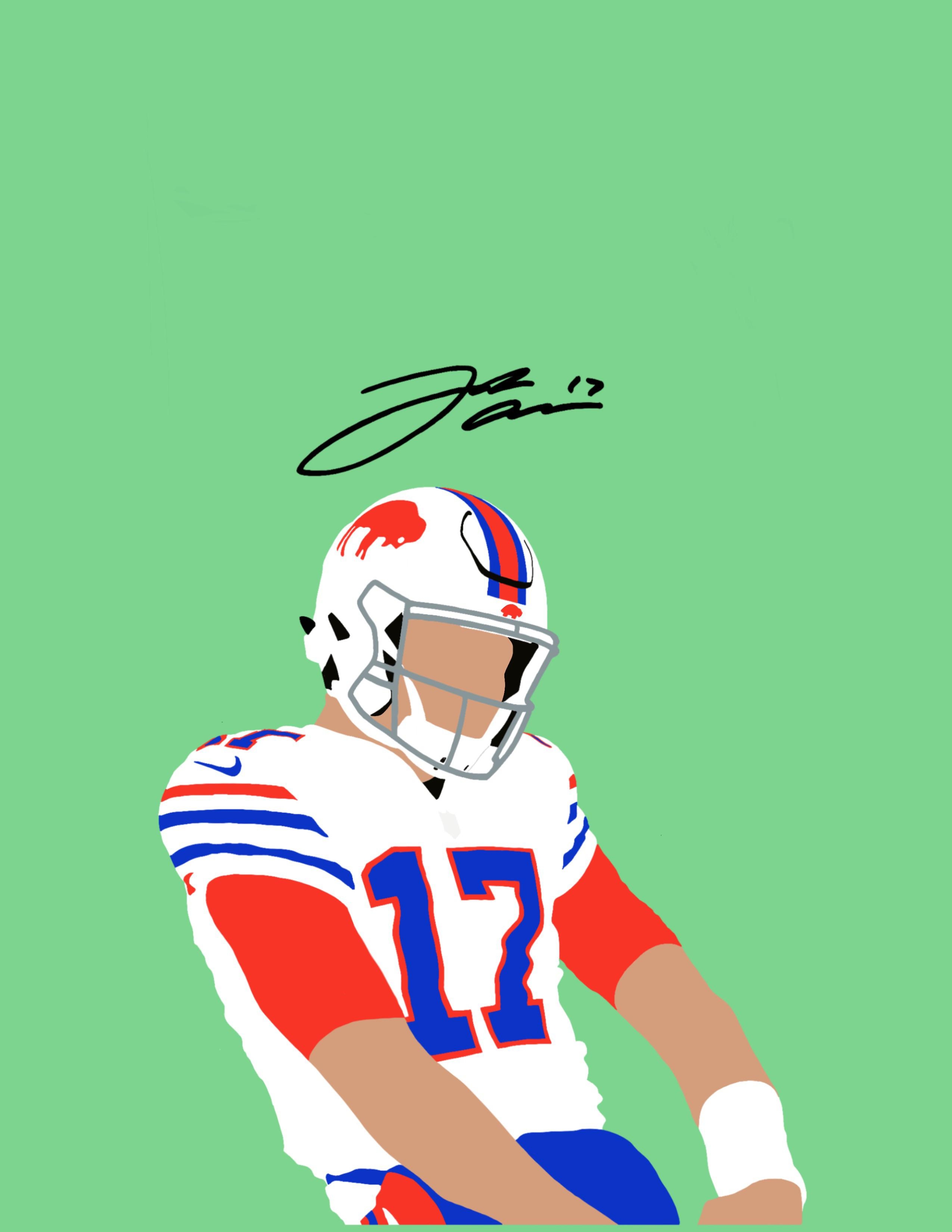 2550x3300 Here is a Josh Allen wallpaper I made of one of my favorite celebrations of his. I hope everyone loves it as much as I do. GO BILLS!!!, Phone