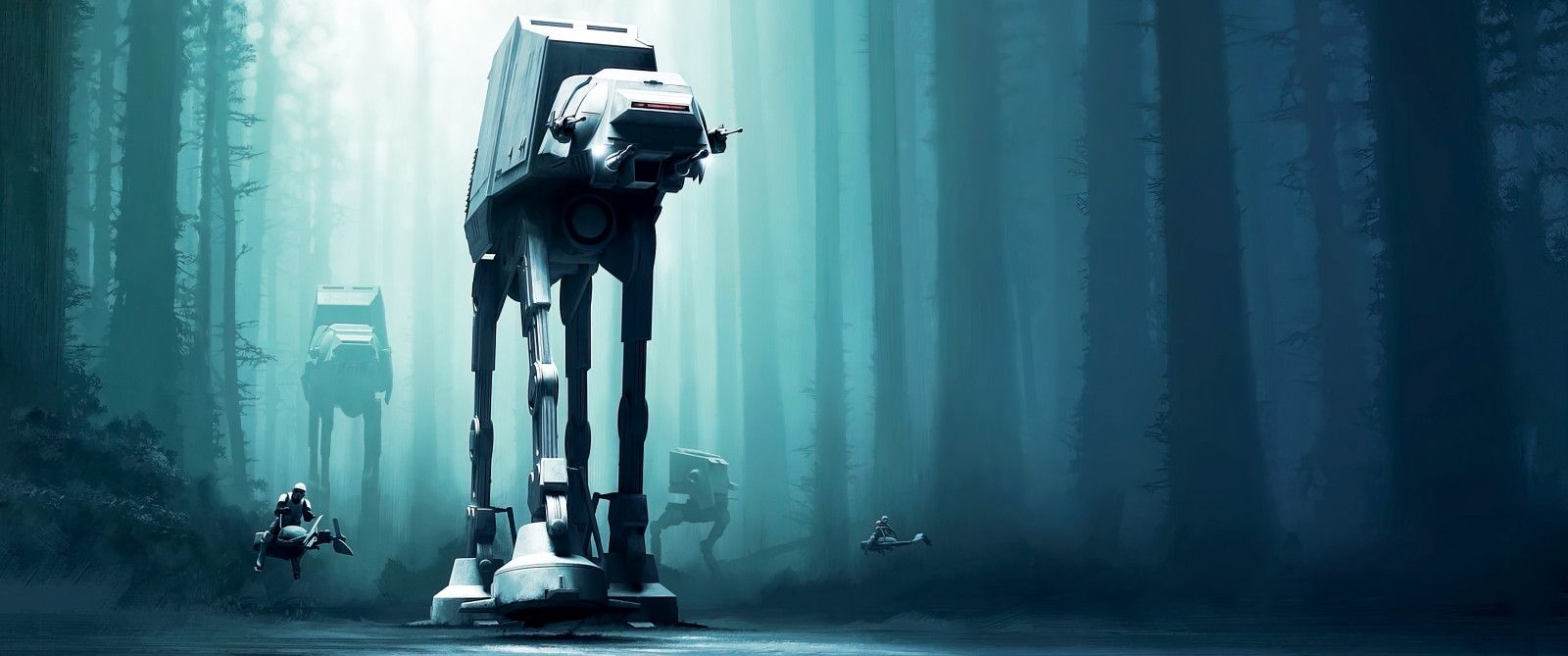 1600x670 Wallpaper, AT AT Walker, Star Wars 6880x2880, Dual Screen