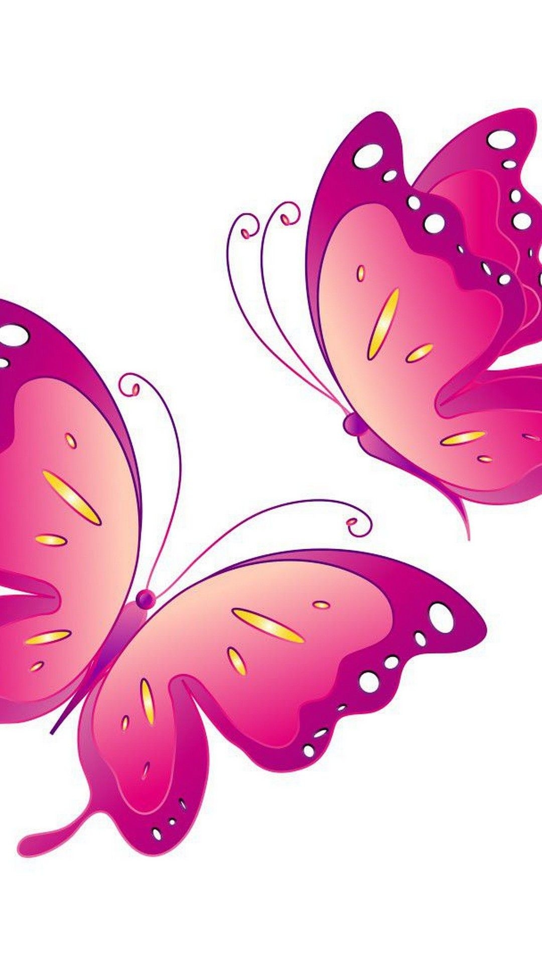 1080x1920 Pink Butterfly iPhone Wallpaper HD.wallpapercute.com, Phone