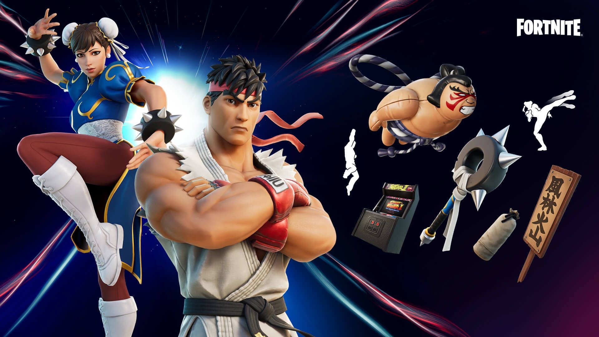 1920x1080 Ryu And Chun Li Square Off In Fortniteepicgames.com, Desktop