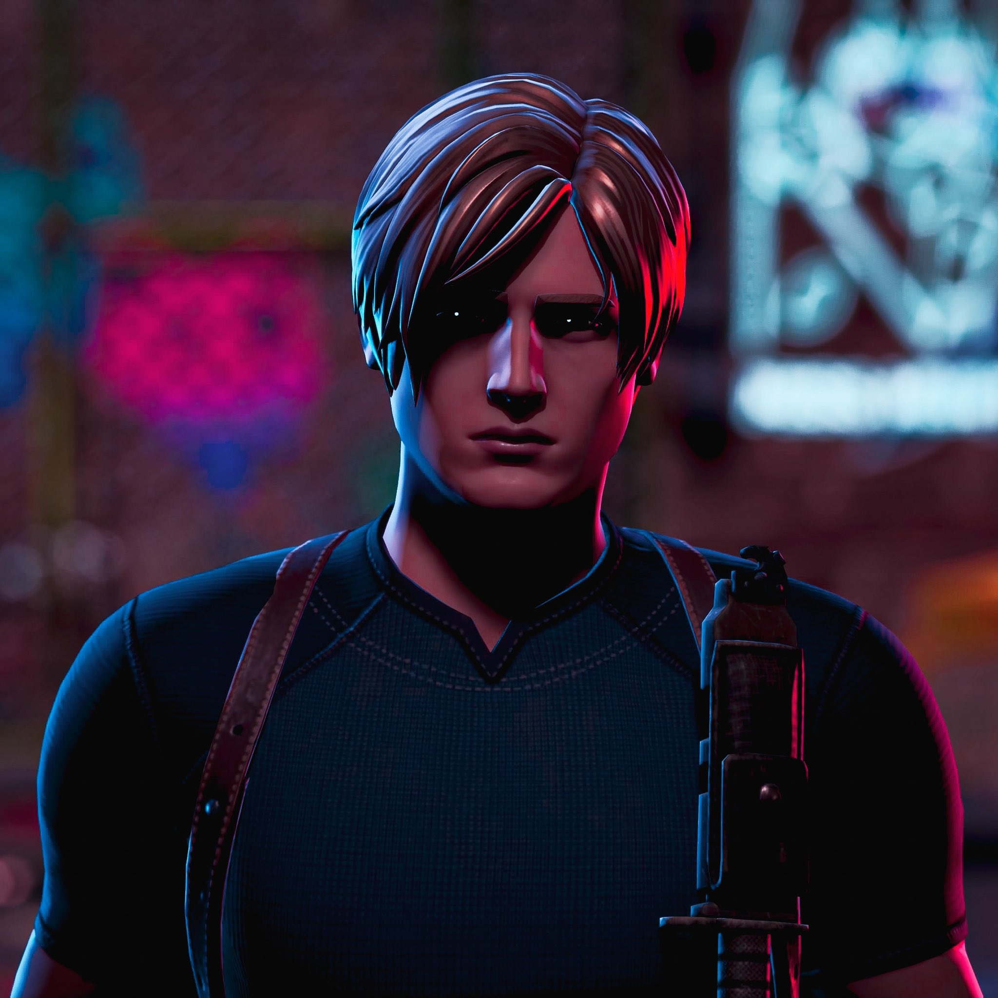 2050x2050 Leon S. Kennedy Fortnite wallpaper, Phone