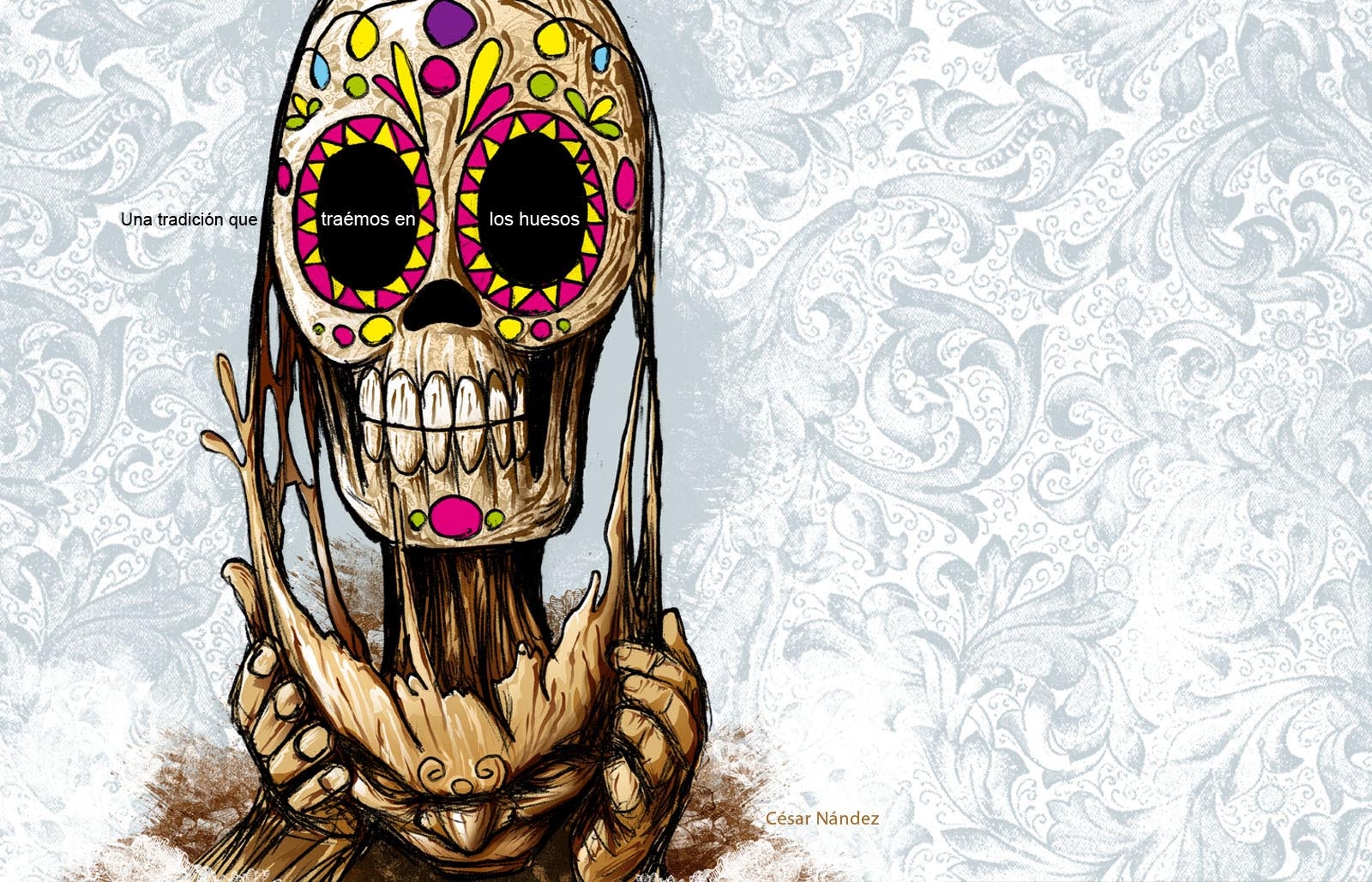 1600x1030 wallpaper dia de muertos 3, Desktop