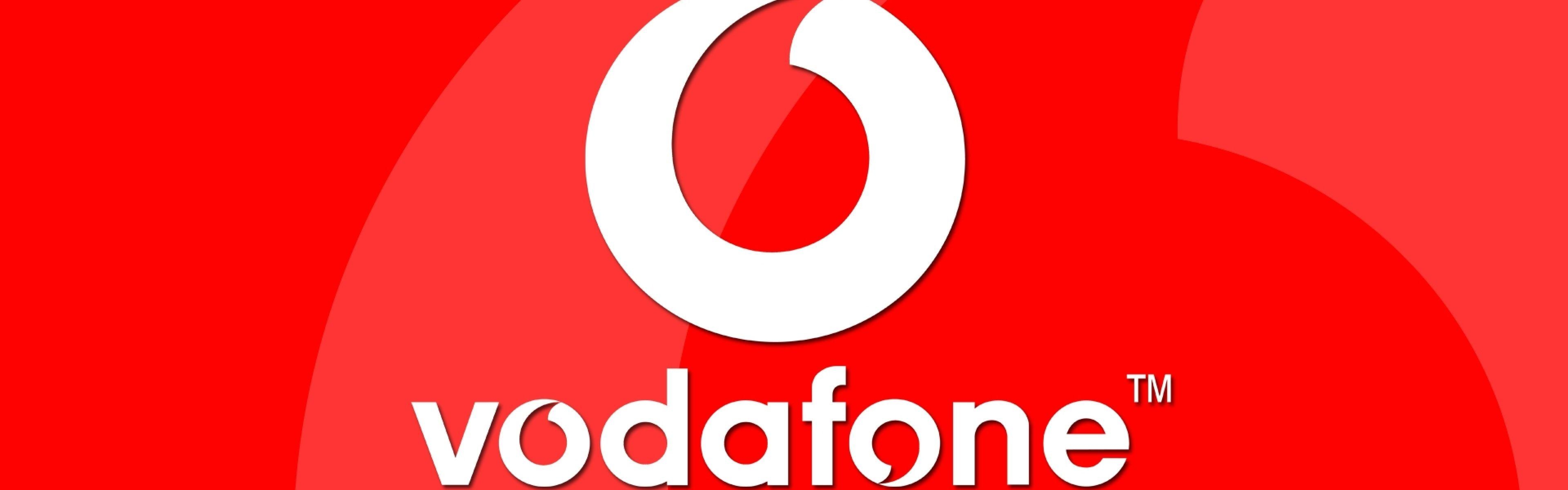 3840x1200 Download Wallpaper  Vodafone, Telecommunications company, Dual Screen