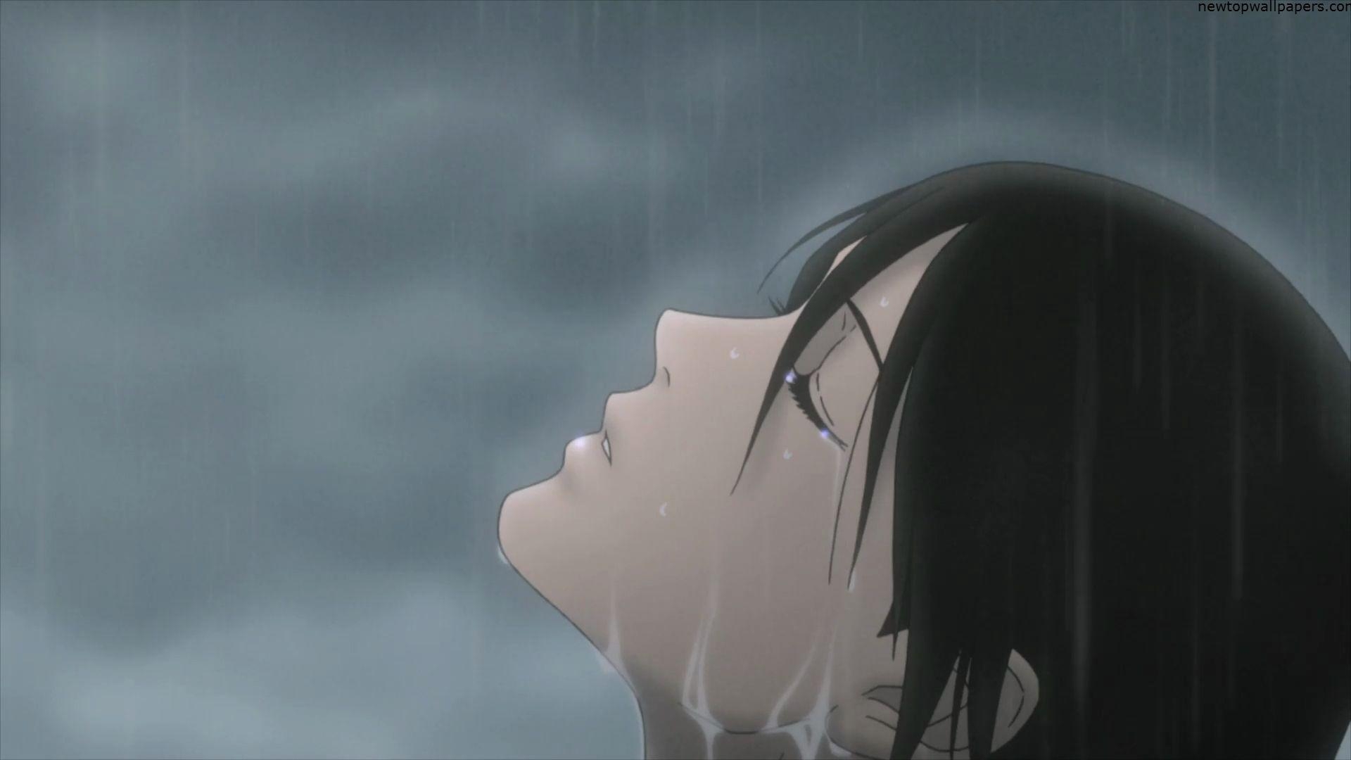 1920x1080 Anime Boy Alone. Alone Anime Girl in Rain Free Download HD, Desktop