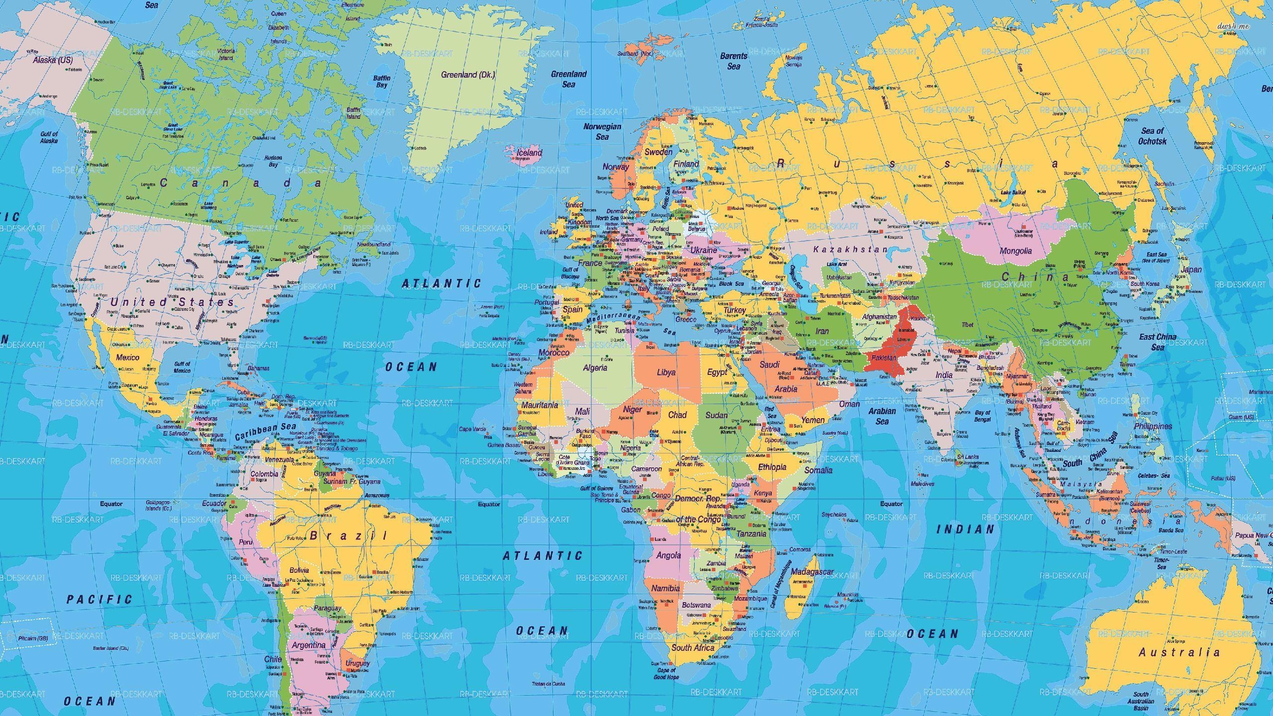 2560x1440 World map wallpaper.com, Desktop