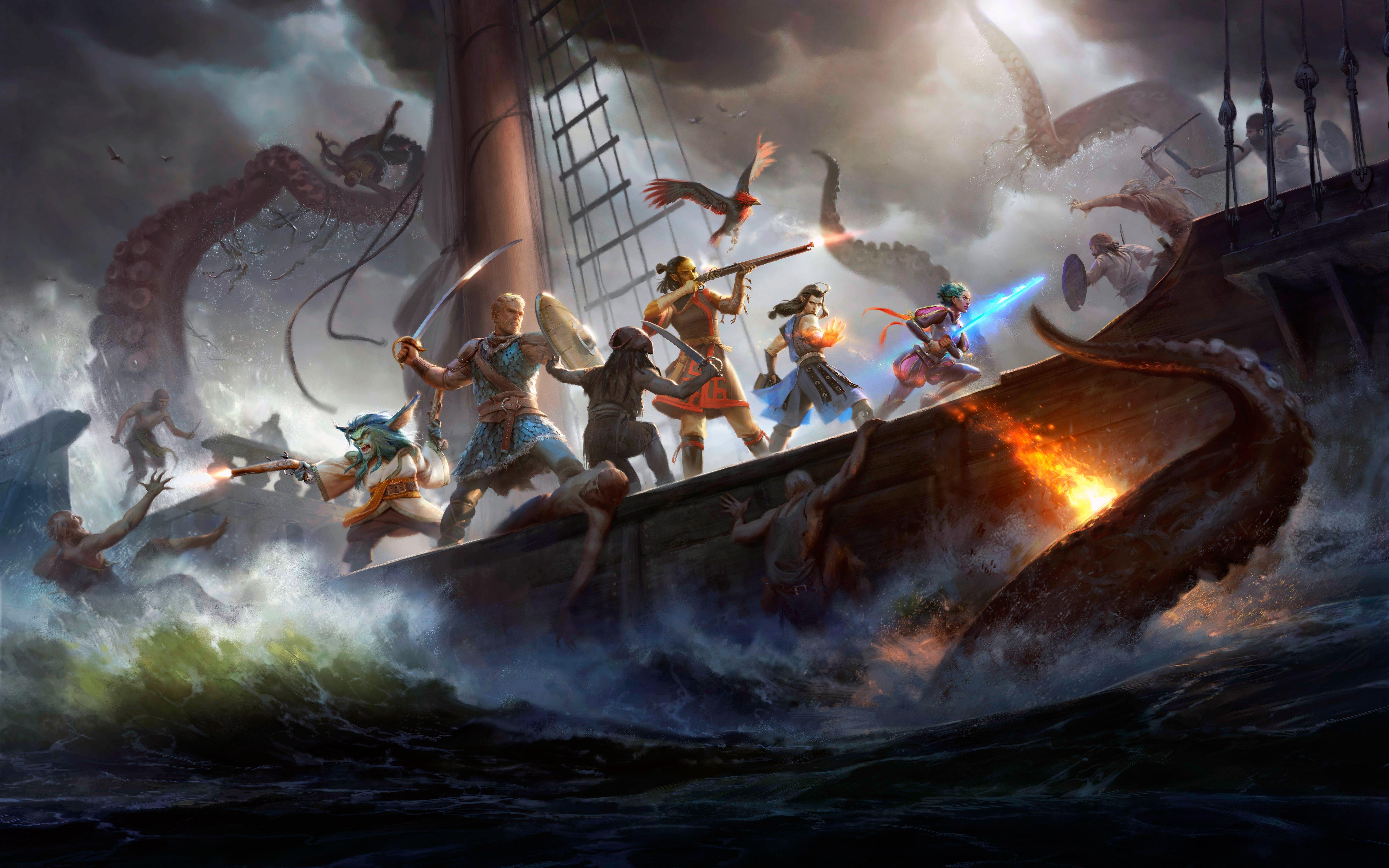 7680x4800 Wallpaper Pillars of Eternity II: Deadfire, 4K, 8K, Games, Desktop