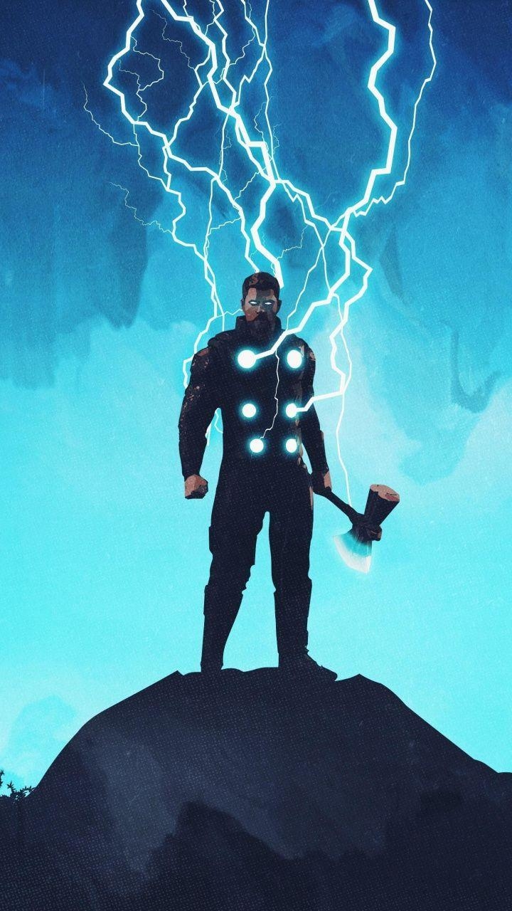 720x1280 cafa2375 Thor, artwork, lightning god,  wallpaper, Phone