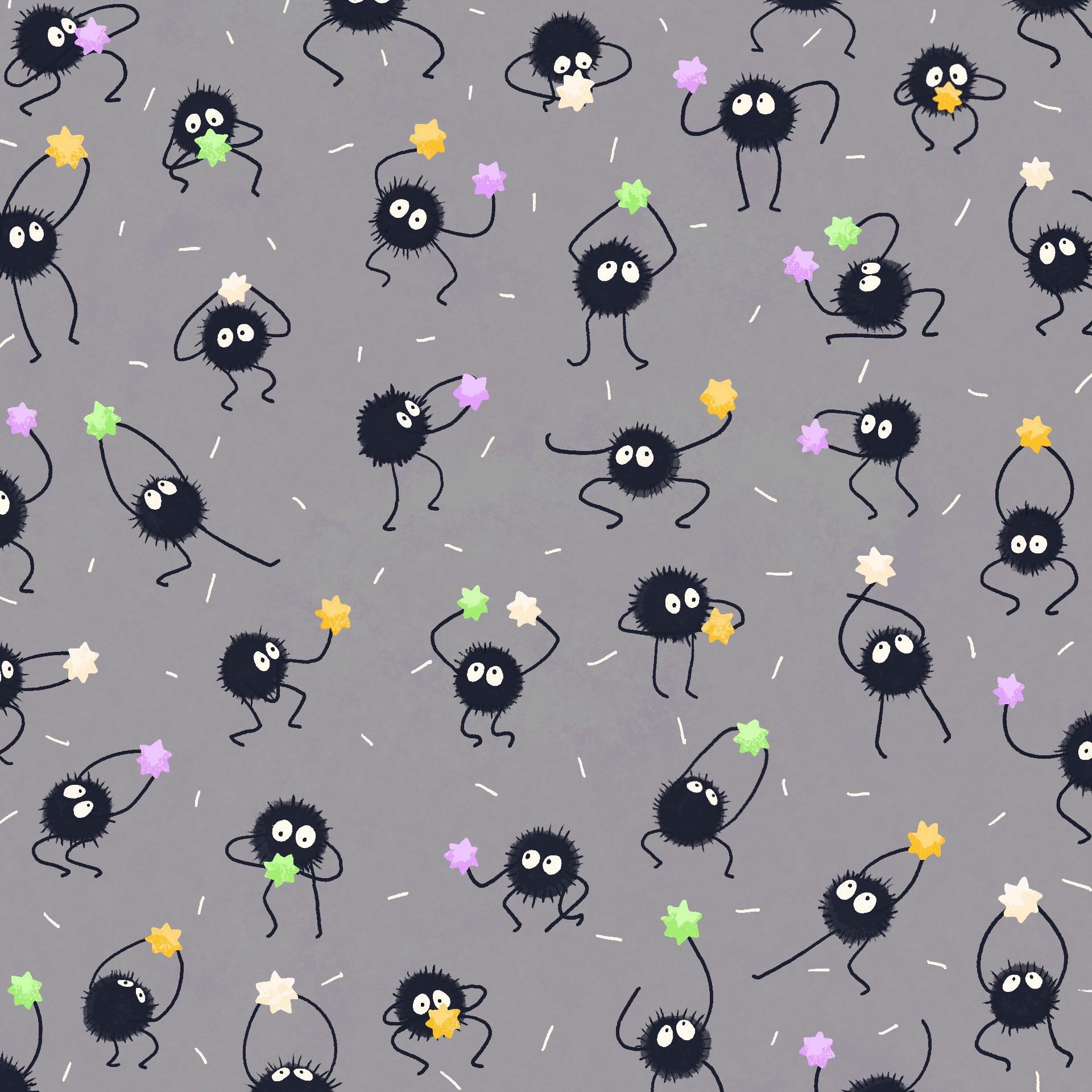 1920x1920 a soot sprite pattern I made! which one is your favorite?, Phone