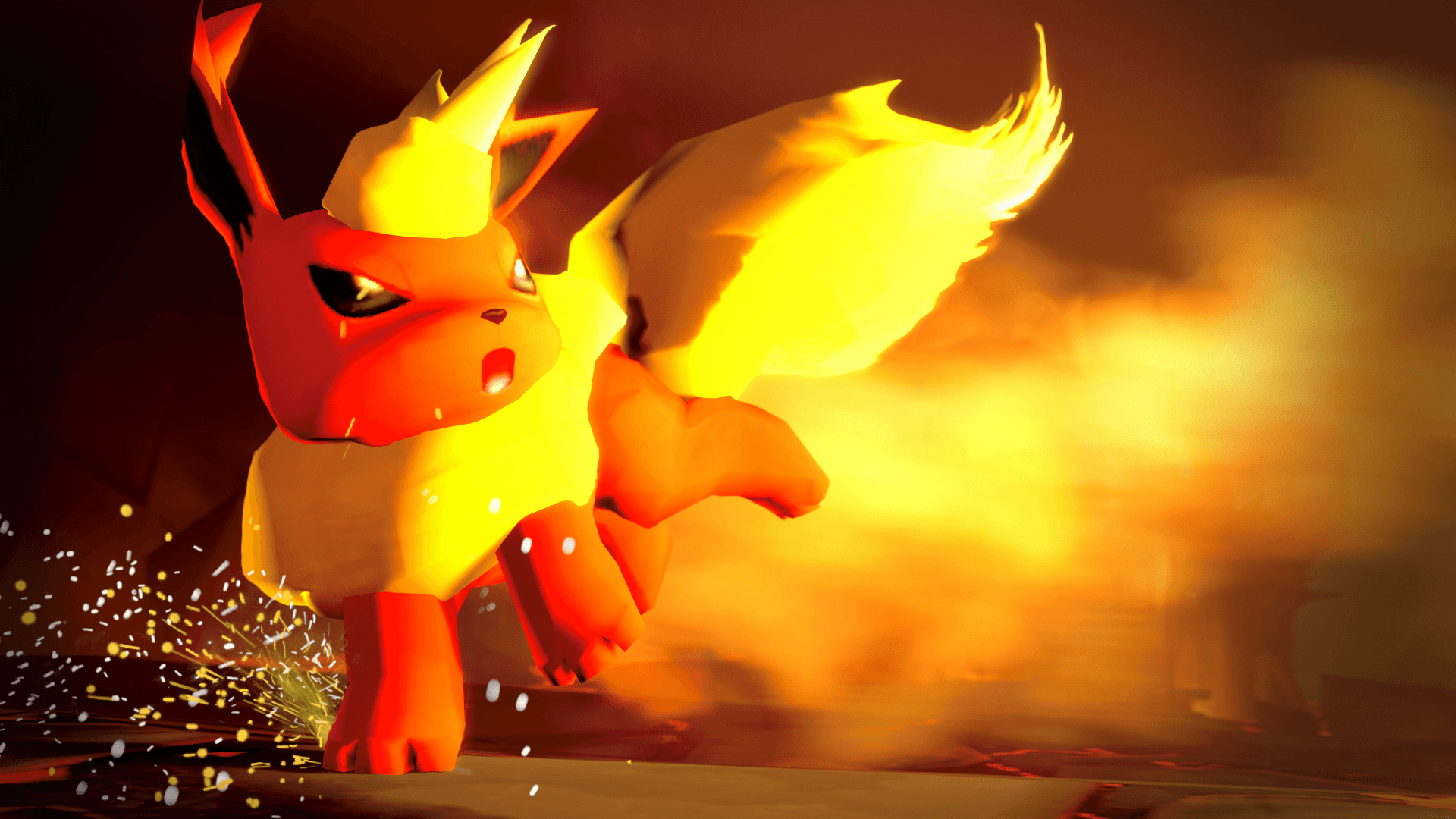 1920x1080 Flareon in a Battle [Source Filmmaker Poster], Desktop