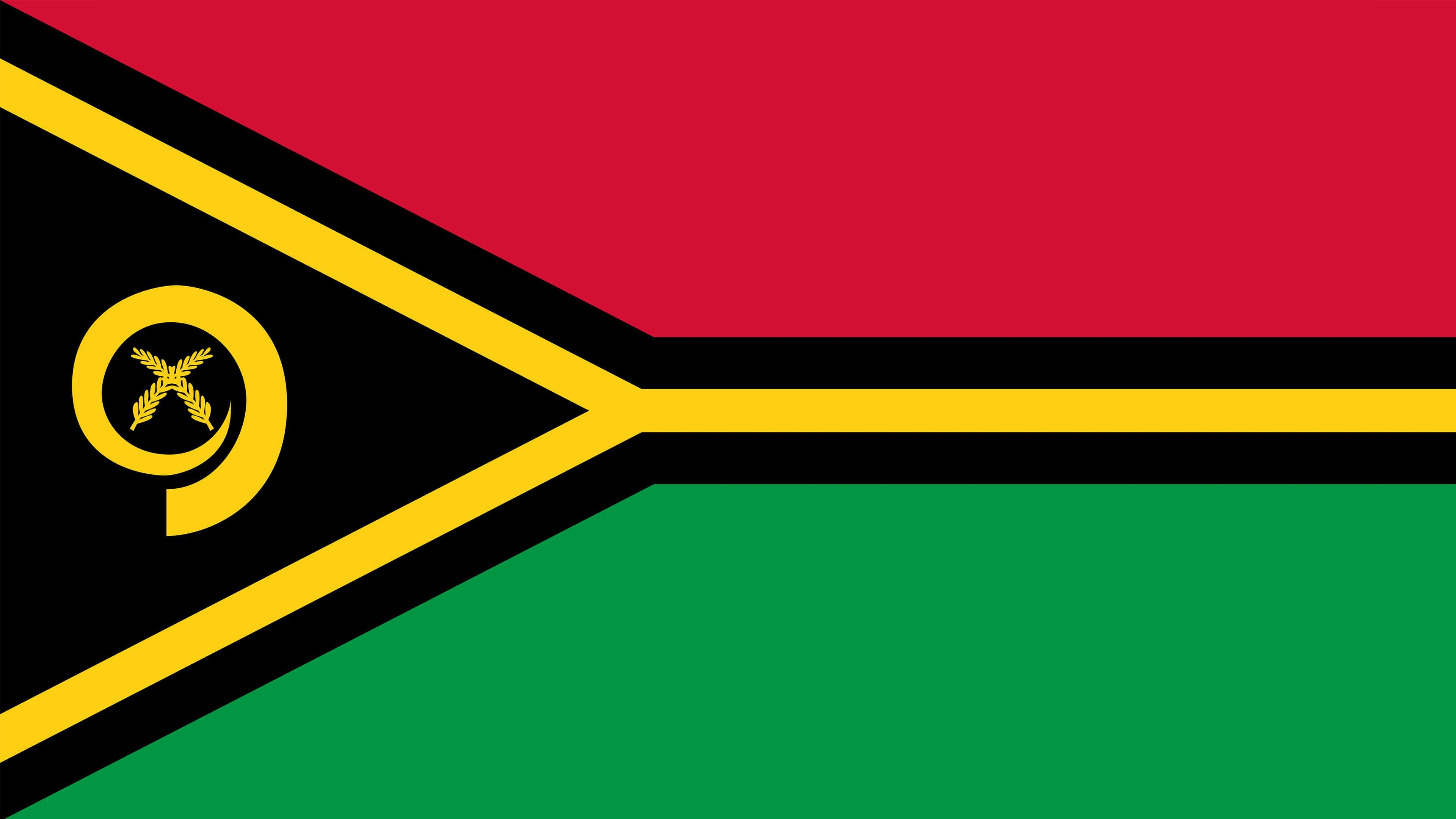 3840x2160 Vanuatu Flag UHD 4K Wallpaper, Desktop