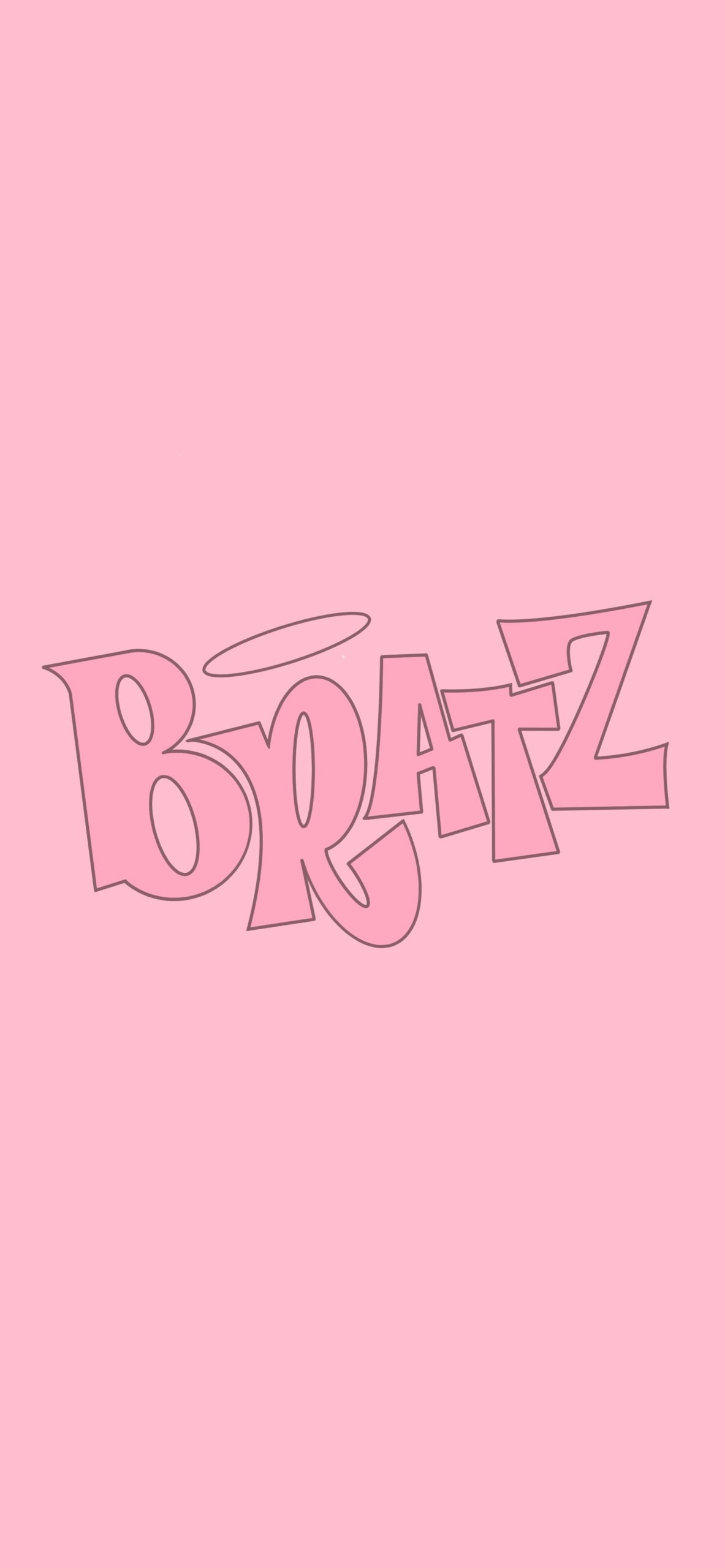 1190x2560 Bratz Logo Pink Aesthetic Wallpaper Baddie Wallpaper for Phone, Phone