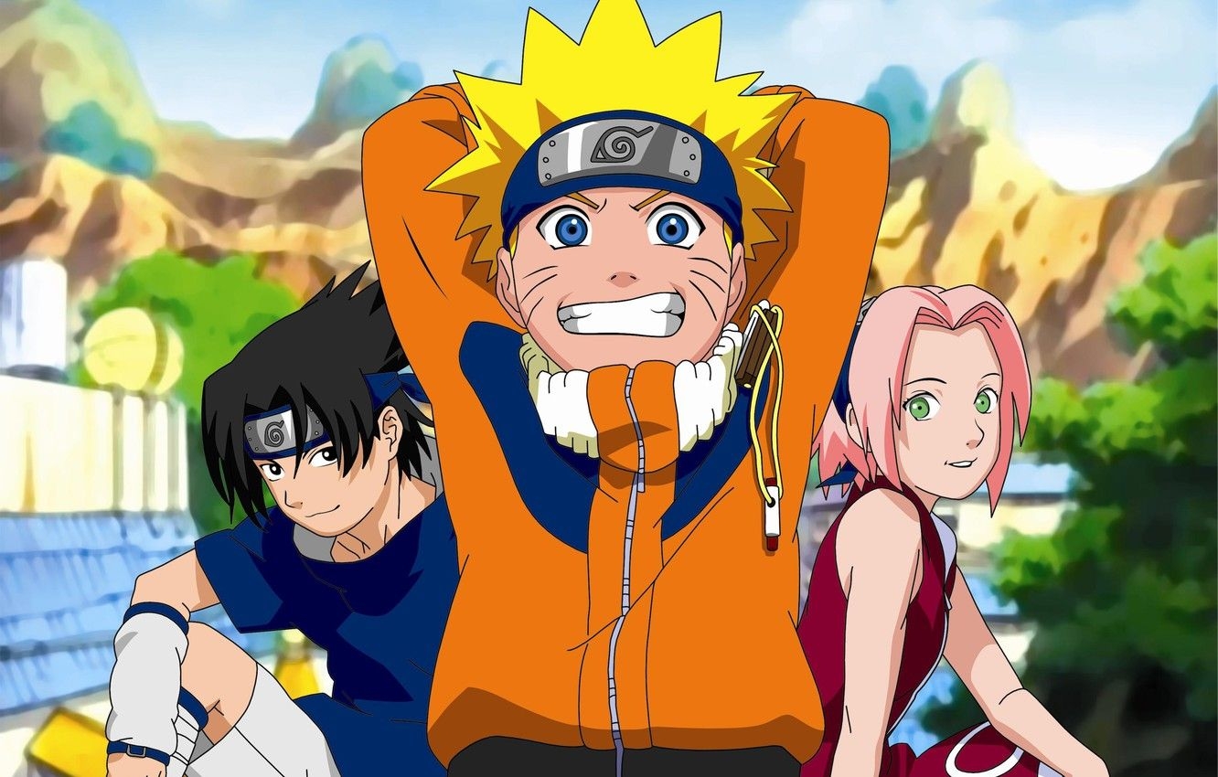 1340x850 Wallpaper Sasuke, Naruto, naruto, team Sakura, the village, Desktop