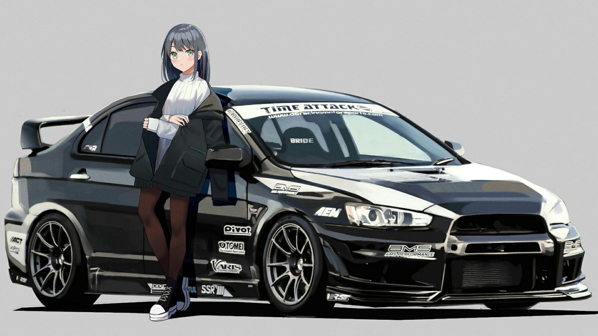 1920x1080 Anime motorcycle, Art cars, Car artwork, Desktop