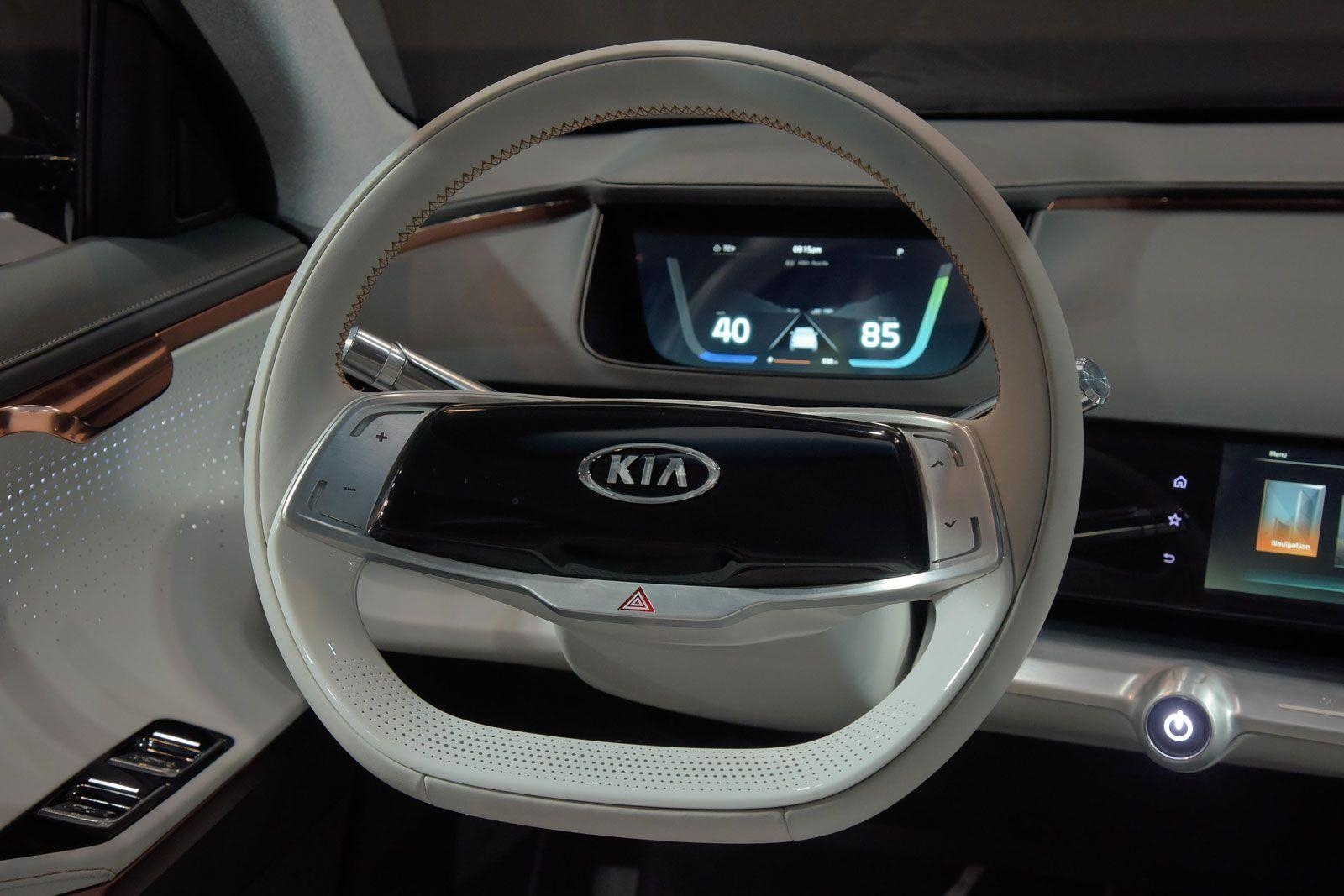 1600x1070 Kia Niro EV Concept Interior Steering Wheel. Cool Design not mine, Desktop