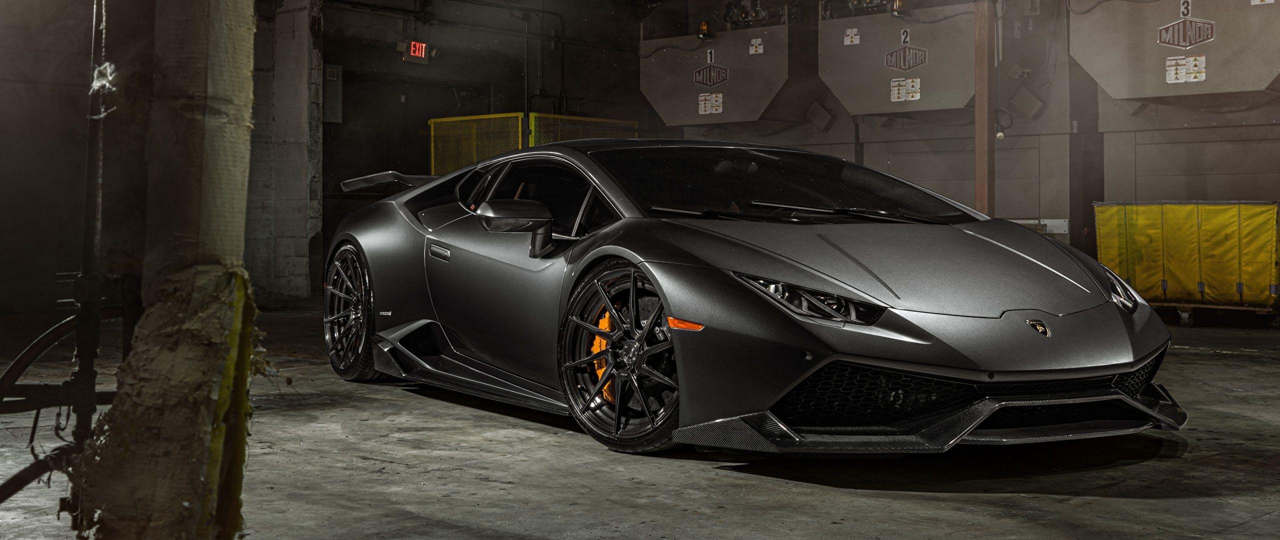 2560x1080 Wallpaper Lamborghini LP 610 4 Huracan Grey Cars, Dual Screen