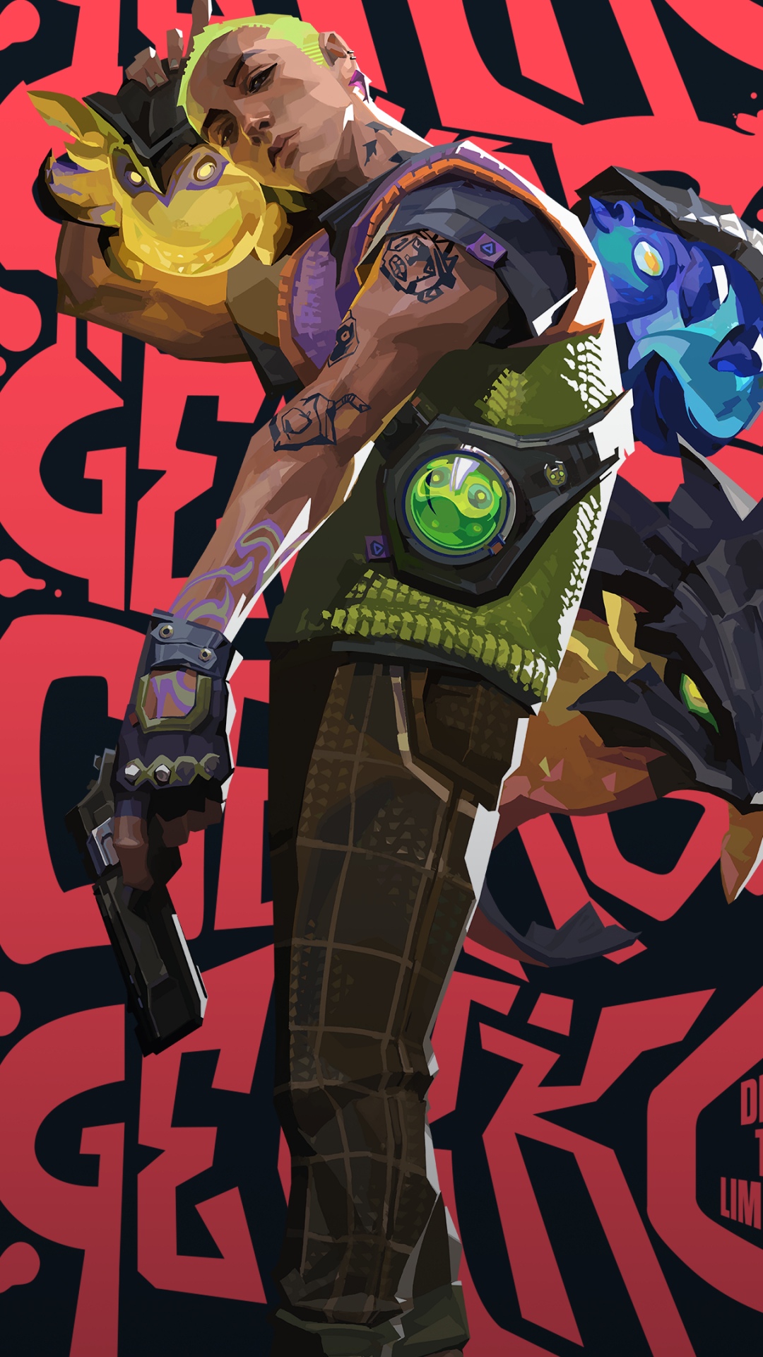 1080x1920 Gekko Valorant Wallpaper by Lawrence_A_, Riley_Centurion, Phone