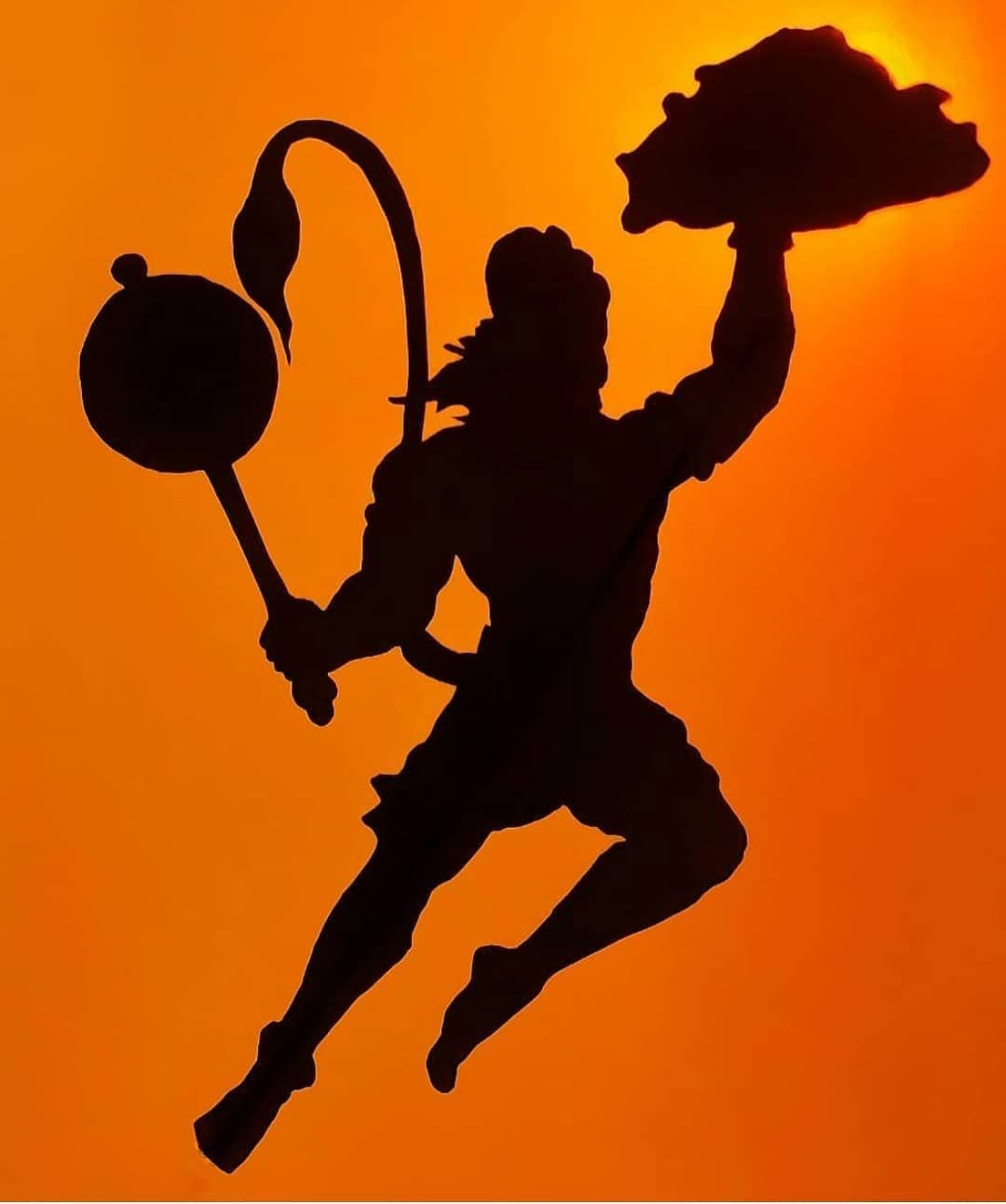 1080x1300 Black shadow hanuman Wallpaper Download, Phone