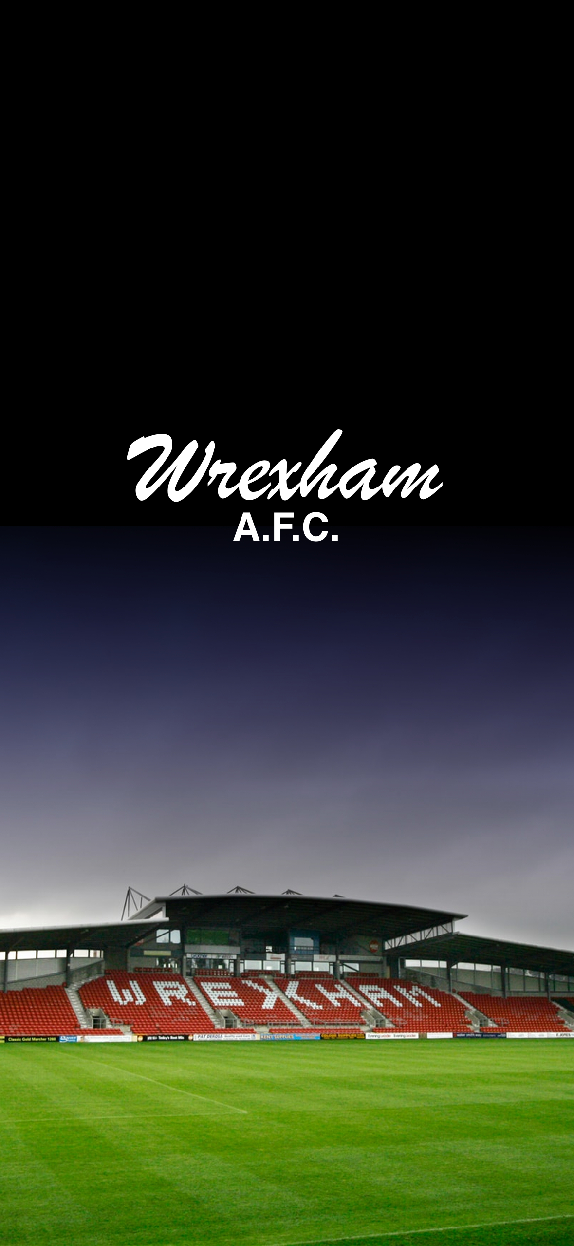 1180x2560 I made a simple Wrexham AFC phone wallpaper, Phone