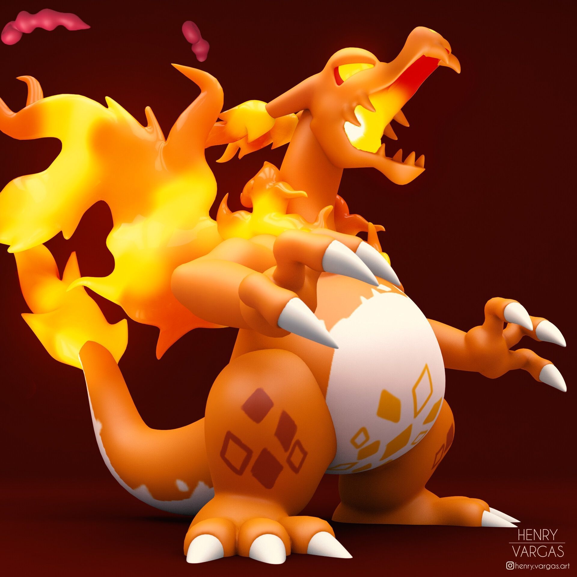 1920x1920 Gigantamax Charizard by Henry Vargas. Cool pokemon wallpaper, Cool pokemon, Cute pokemon wallpaper, Phone