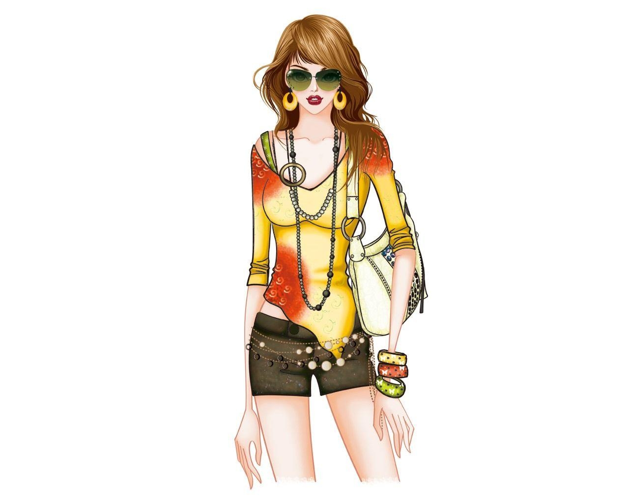 1280x1030 Vector Style Fashion Women Wallpaper Wallpaper, Desktop