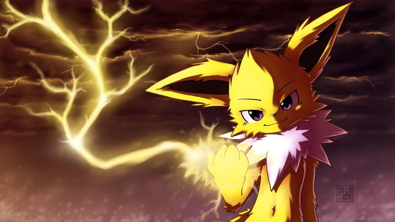 1280x720 image about Jolteon. The lightning, Hair, Desktop