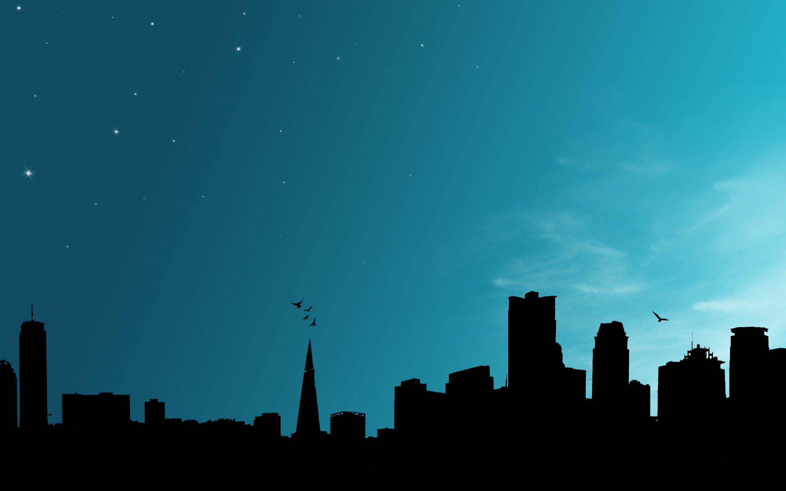 2560x1600 Silhouette City 2560×1600 Wallpaper 775463, Desktop