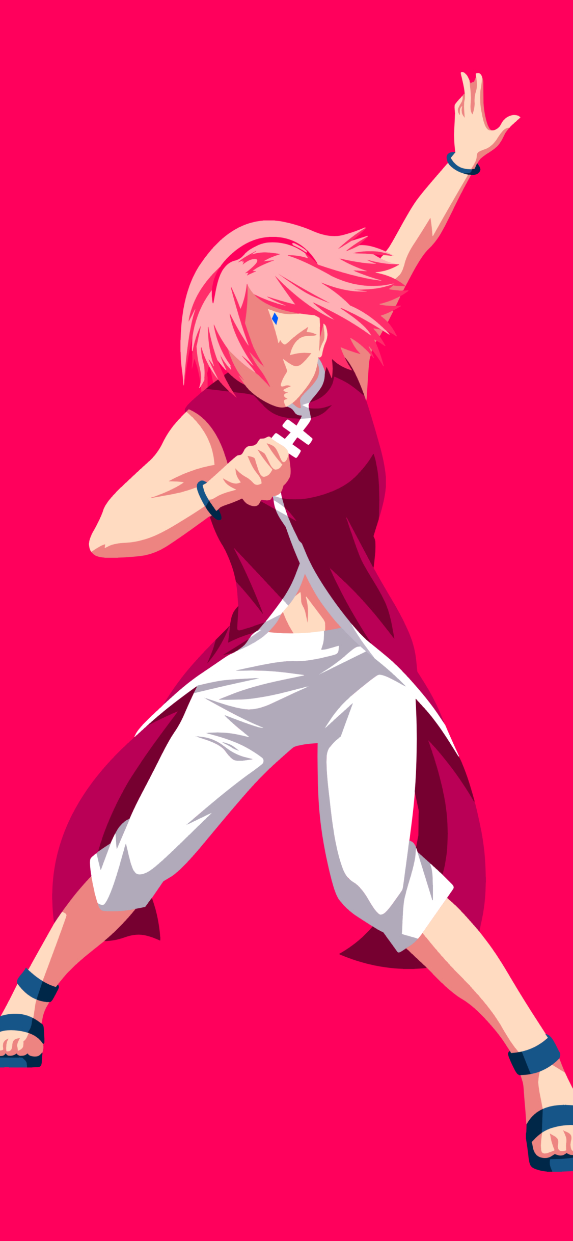 1130x2440 Sakura haruno minimalist mobile wallpaper Mobile Walls, Phone