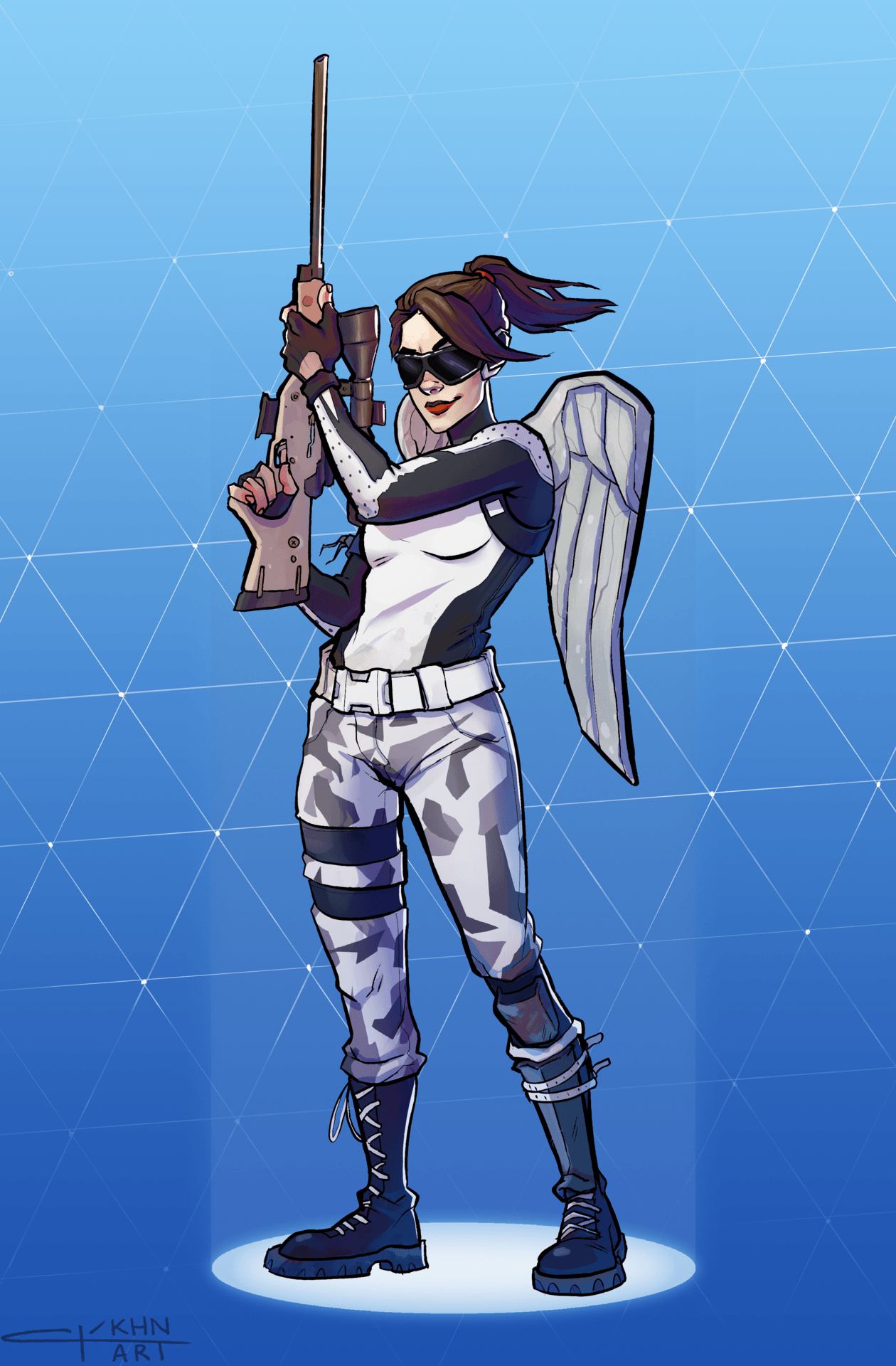 1260x1920 Super stoked to have done a comission for my favourite Fortnite, Phone