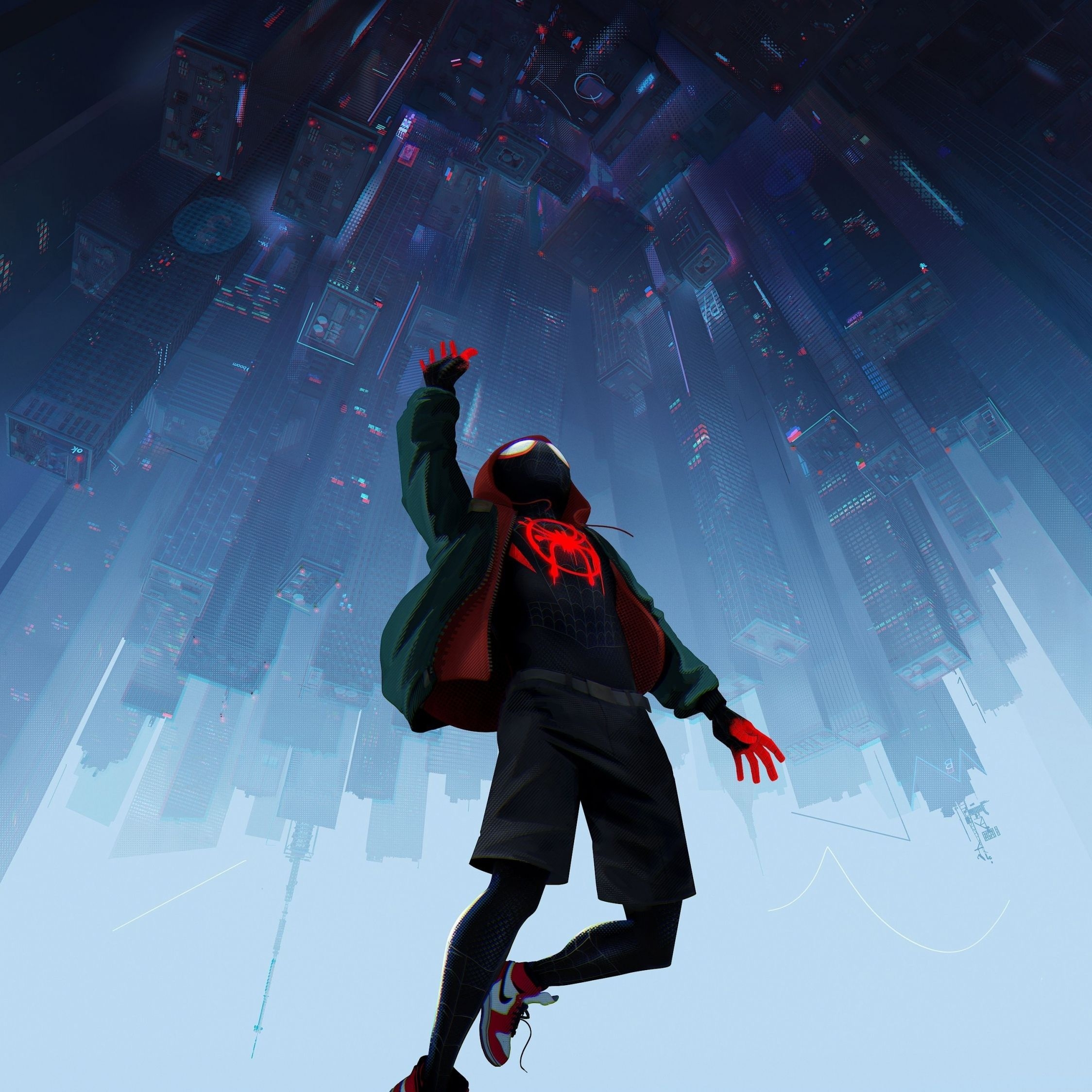 2250x2250 Download  Wallpaper Spider Man: Into The Spider Verse, Movie, Poster, Ipad Air, Ipad Air Ipad Ipad Ipad Mini Ipad Mini  HD Image, Background, 8641, Phone