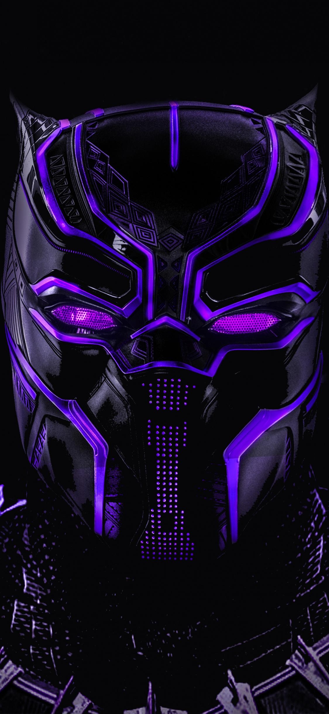 1130x2440 Download  wallpaper black panther, superhero, dark, Phone