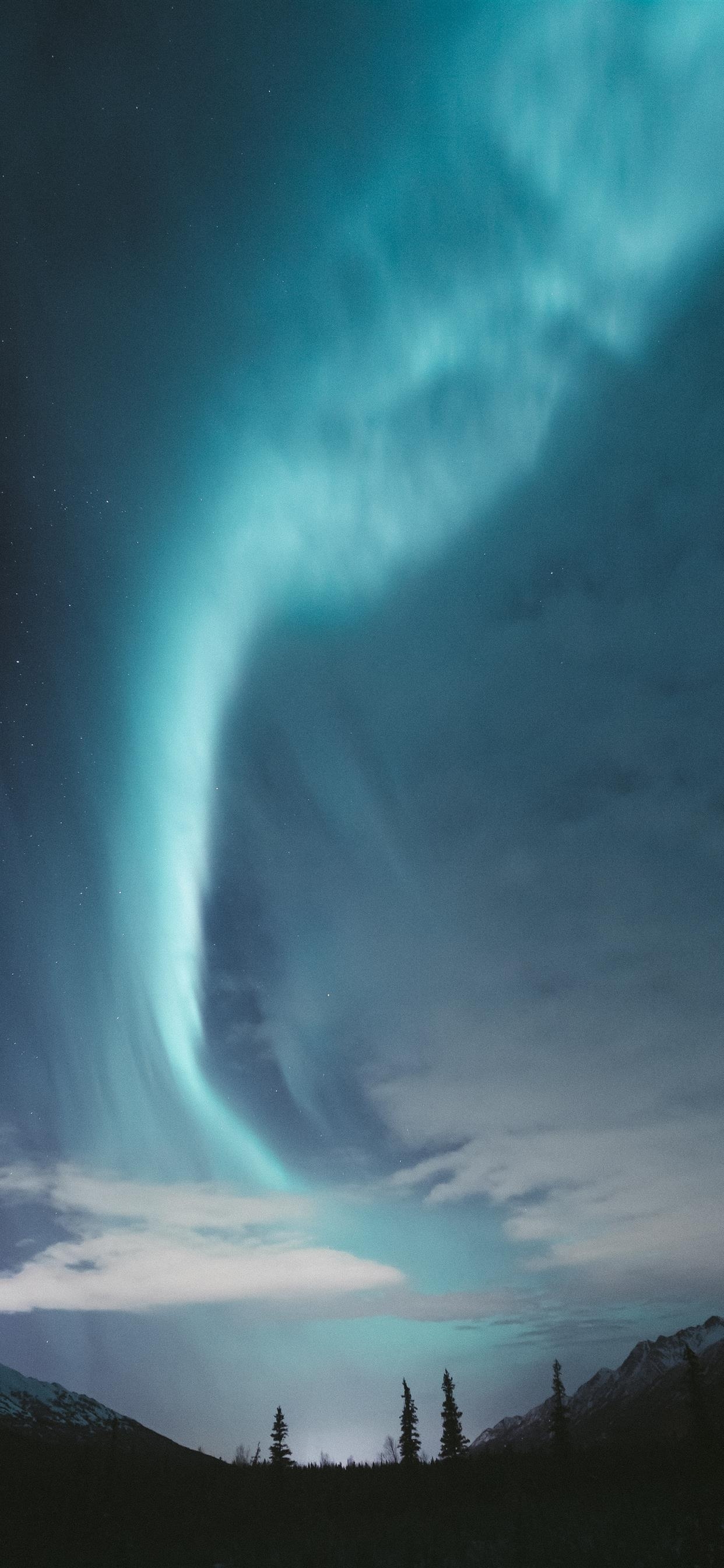 1250x2690 Aurora over Alaska iPhone X Wallpaper, Phone