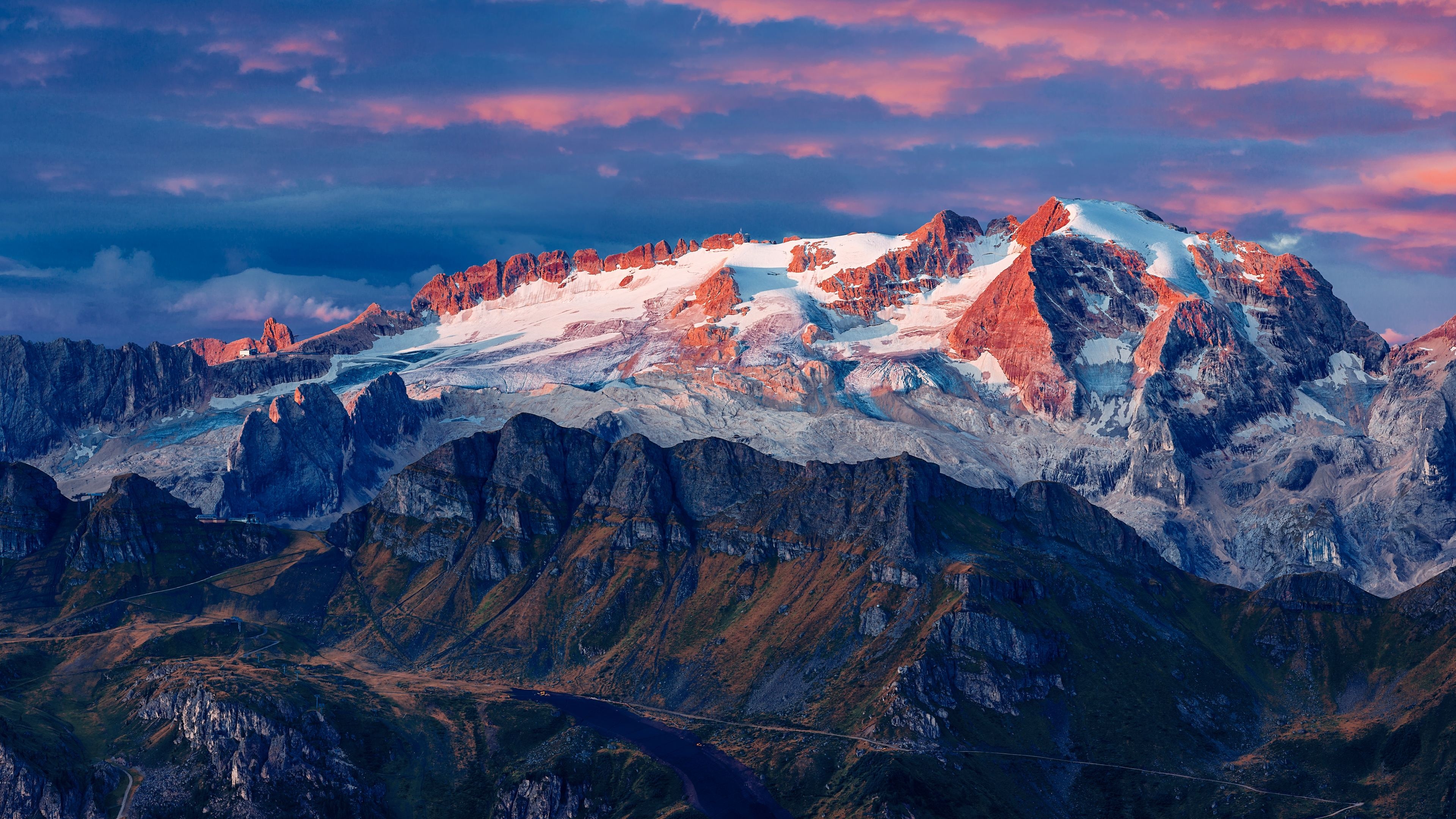 3840x2160 Wallpaper 4k Marmolada Glacier In Italy 8k 4k Wallpaper, 8k, Desktop