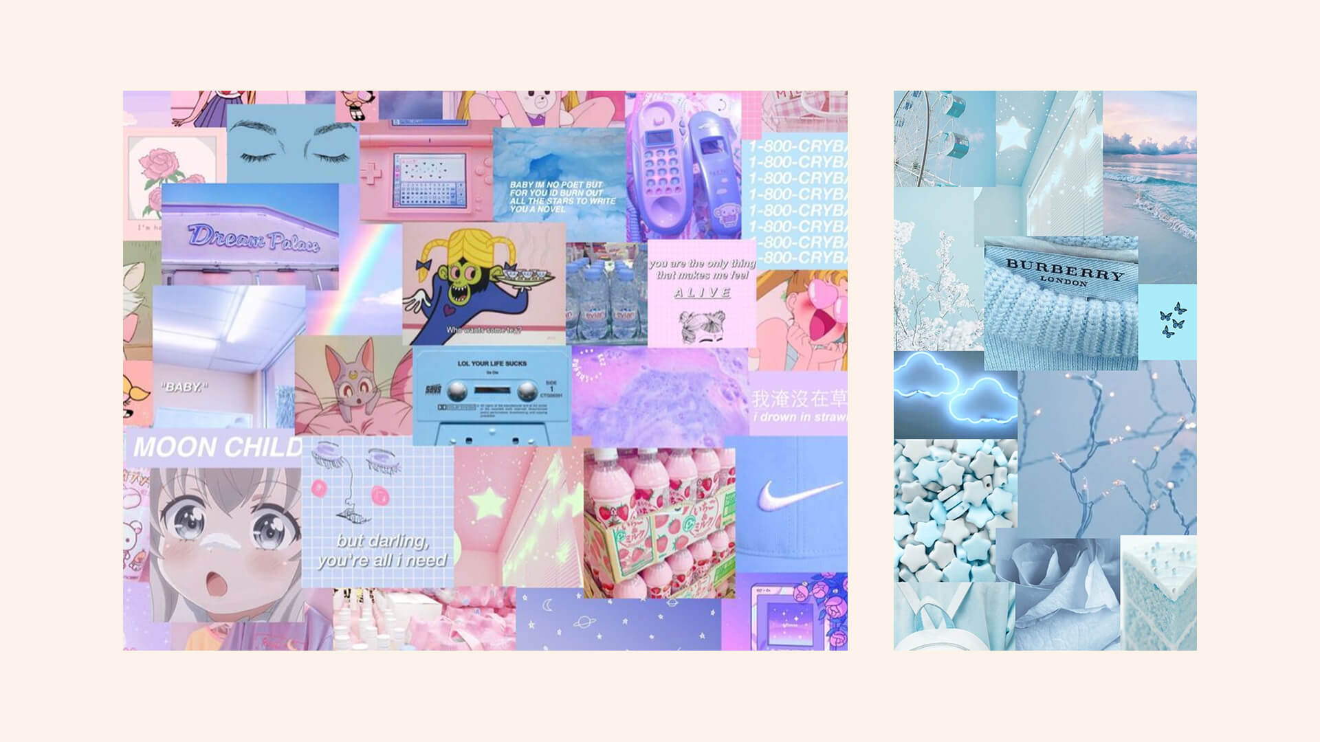 1920x1080 Aesthetic Collage Wallpaper & Background (Desktop, Phone & Tablet), Desktop