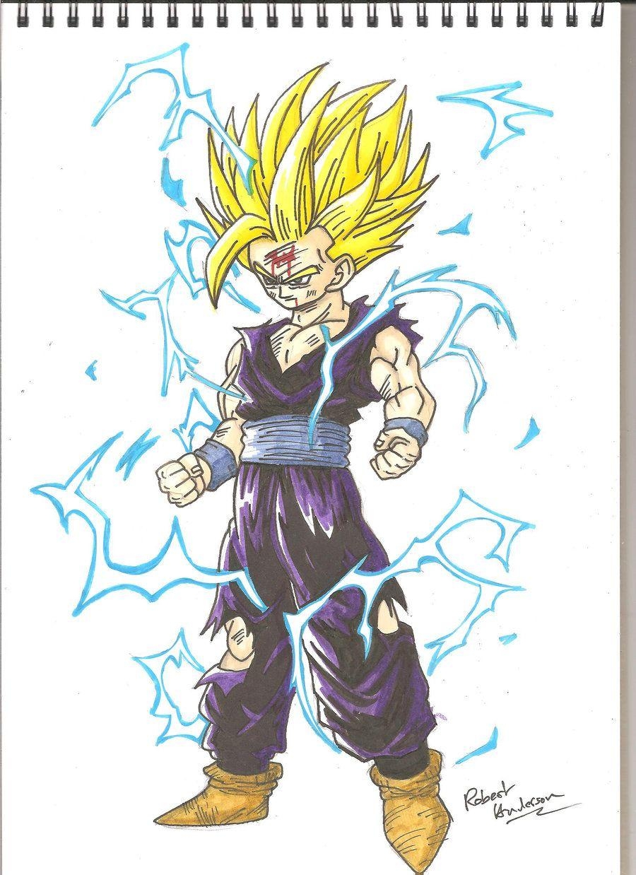 900x1240 FanArt: Super Saiyan 2 Gohan By Robie Chan, Phone