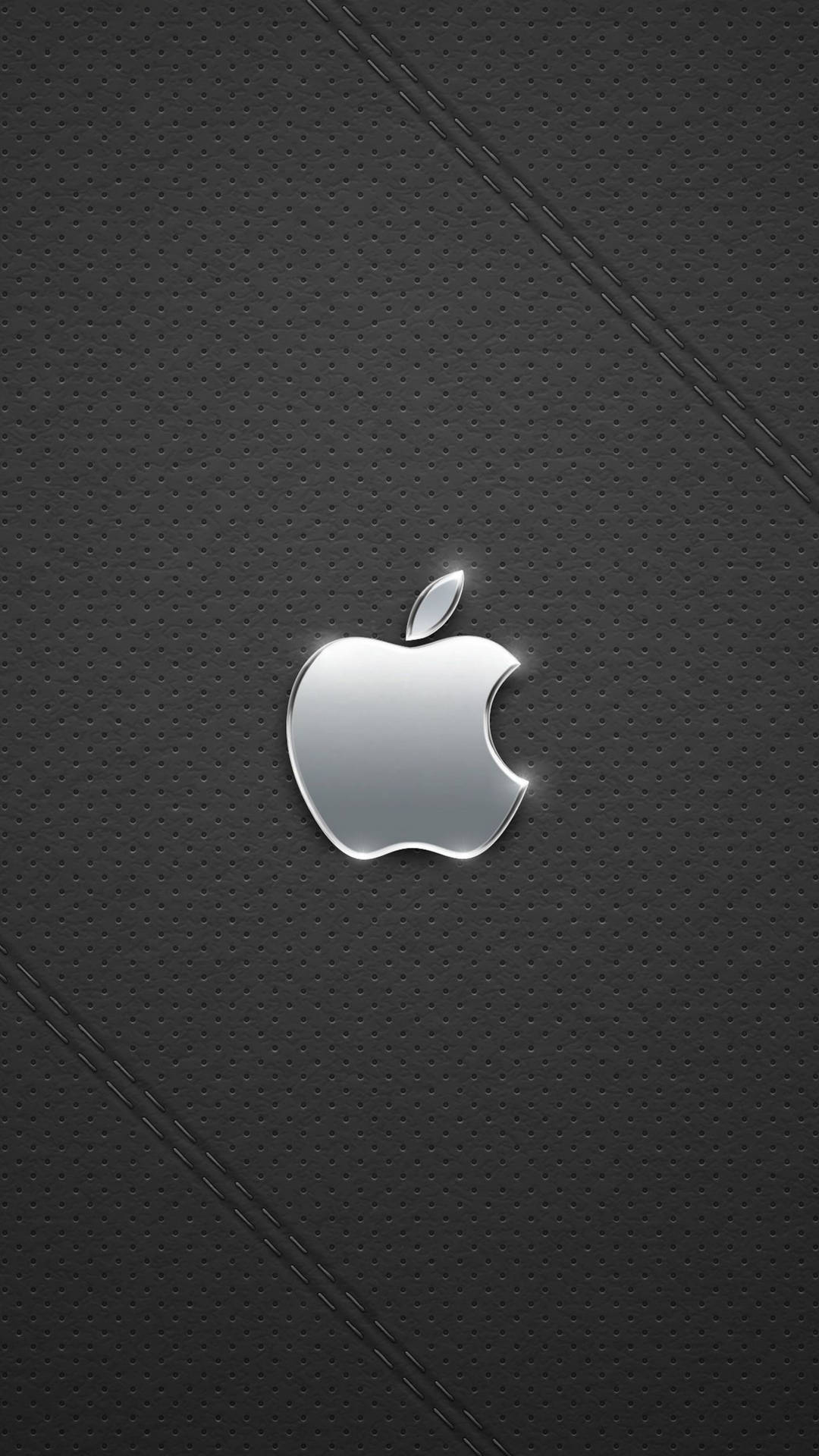 1080x1920 Download Black IPhone Silver Apple Logo Wallpaper, Phone