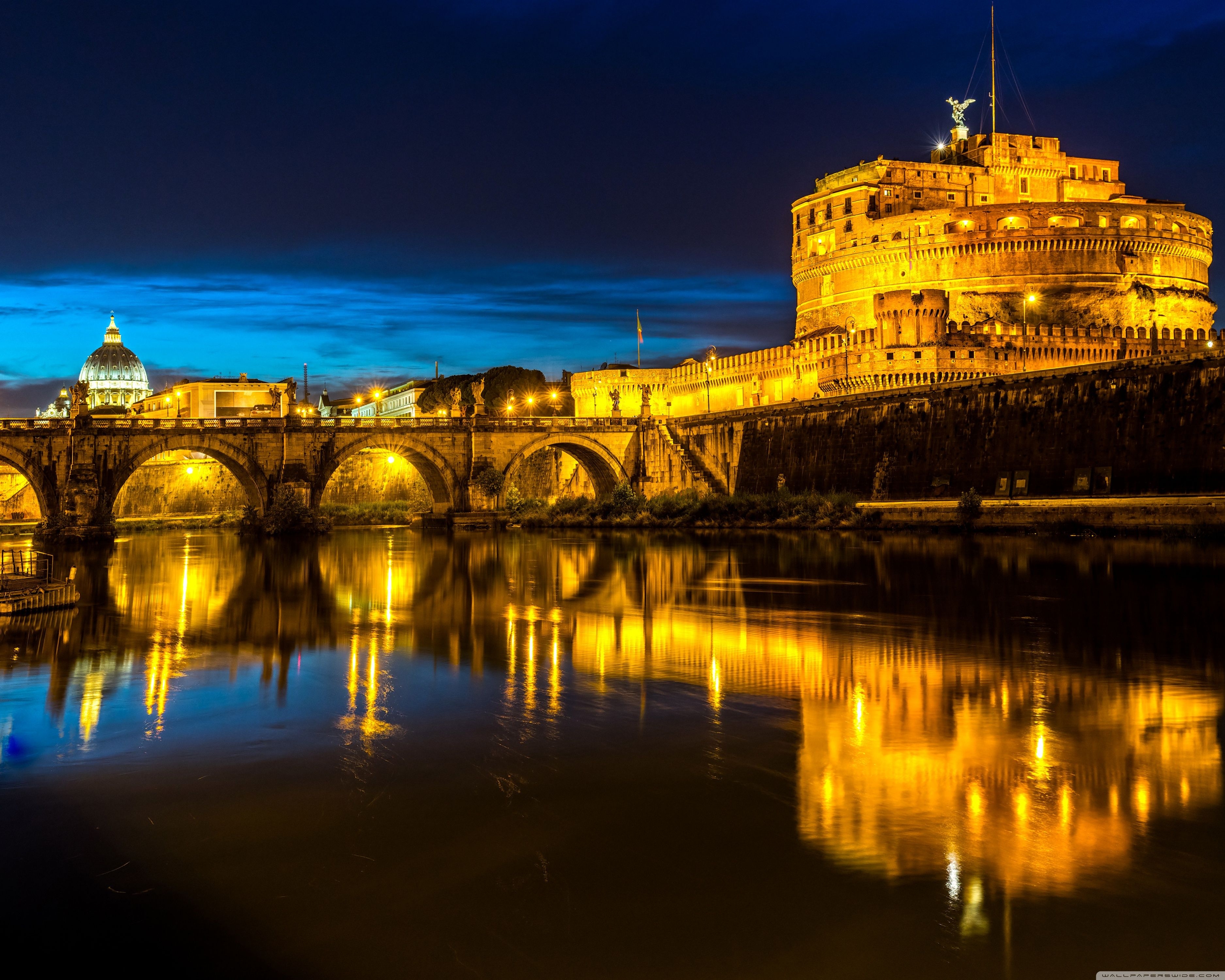 3750x3000 Ponte Sant Angelo, Castel Sant Angelo, Rome, Italy ❤ 4K HD Desktop, Desktop