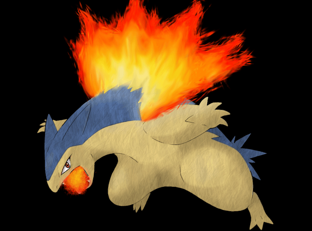 1040x770 Typhlosion Wallpaper 02, Desktop