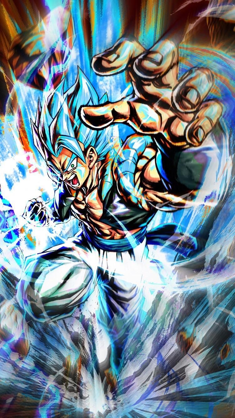 750x1340 Super saiyan gogeta recolor to blue, HD wallpaper iOS, Phone