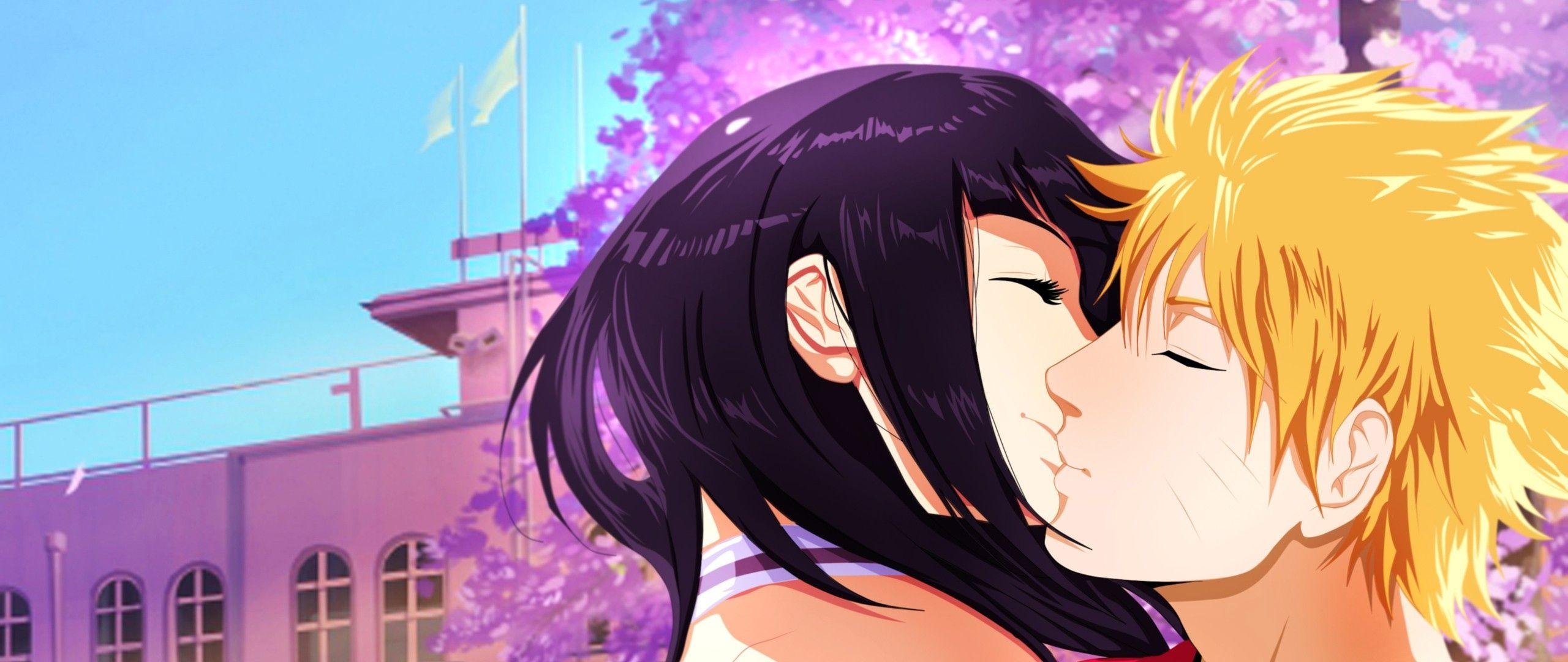 2560x1080 Naruto Kiss Hinata Wallpaper, Dual Screen