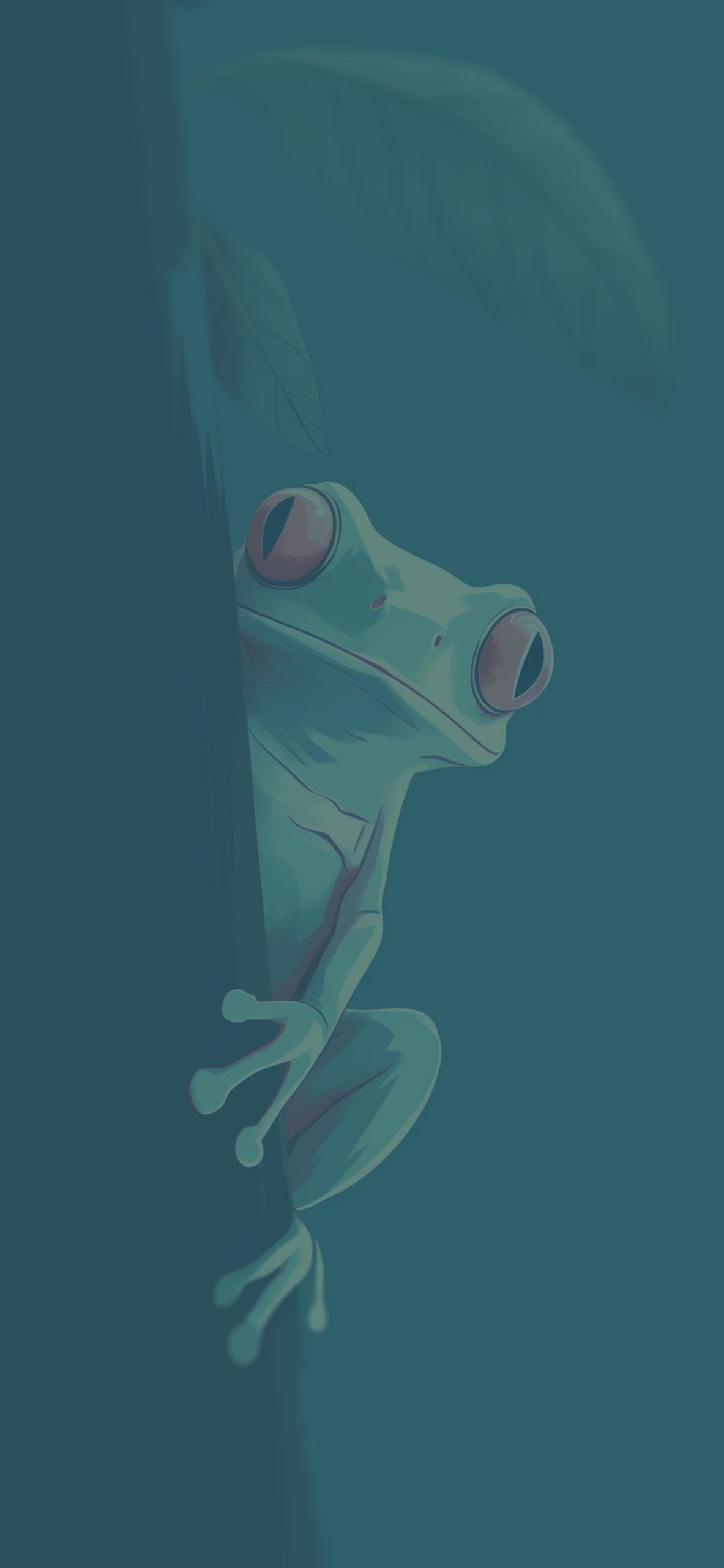 1190x2560 Cute Toad & Leaves Art Wallpaper Frog Wallpaper iPhone, Phone