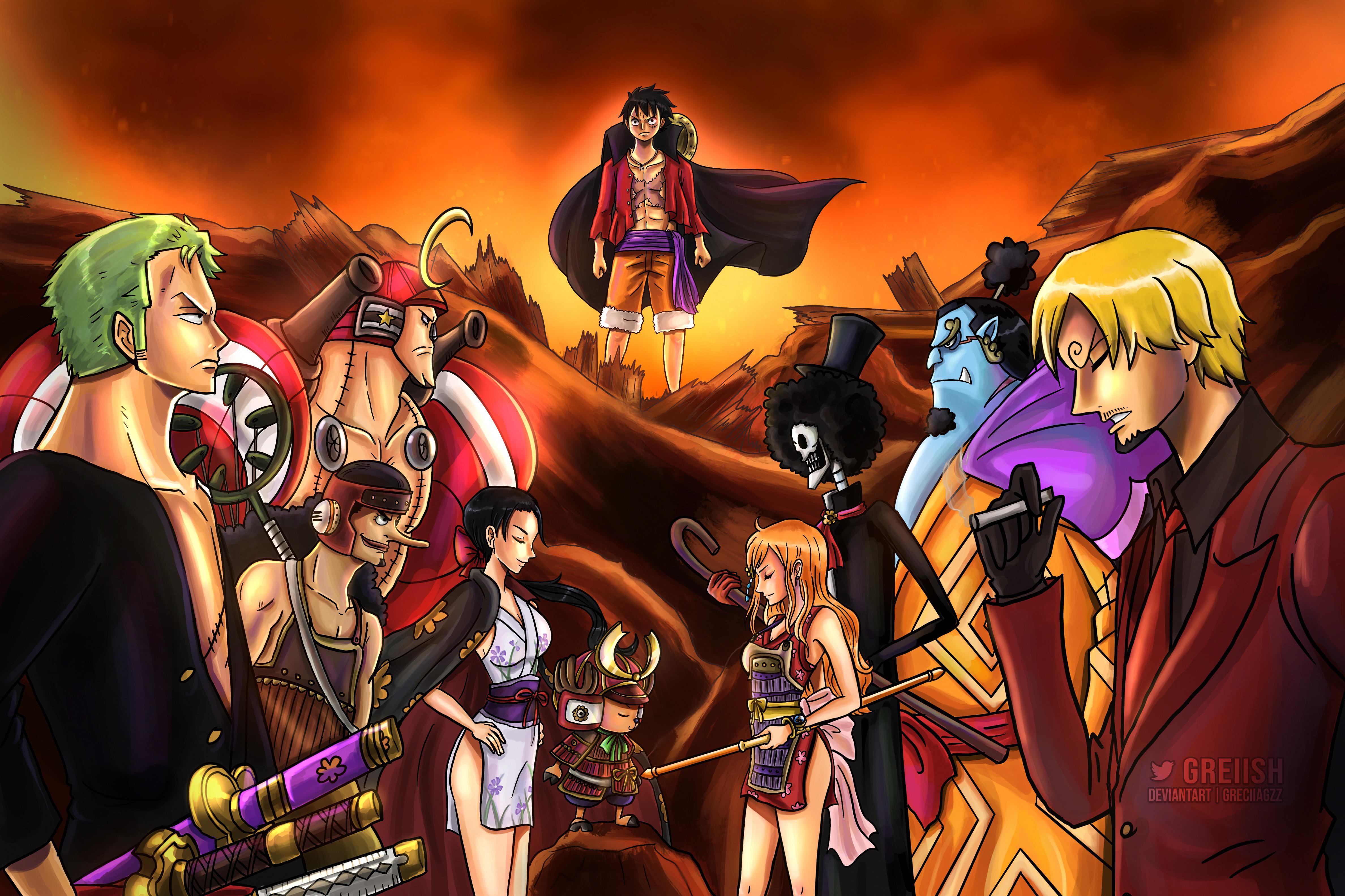 4760x3170 Straw Hats to Onigashima!! (Art by me; inspo from episode 982), One Piece Manga Plus, Desktop