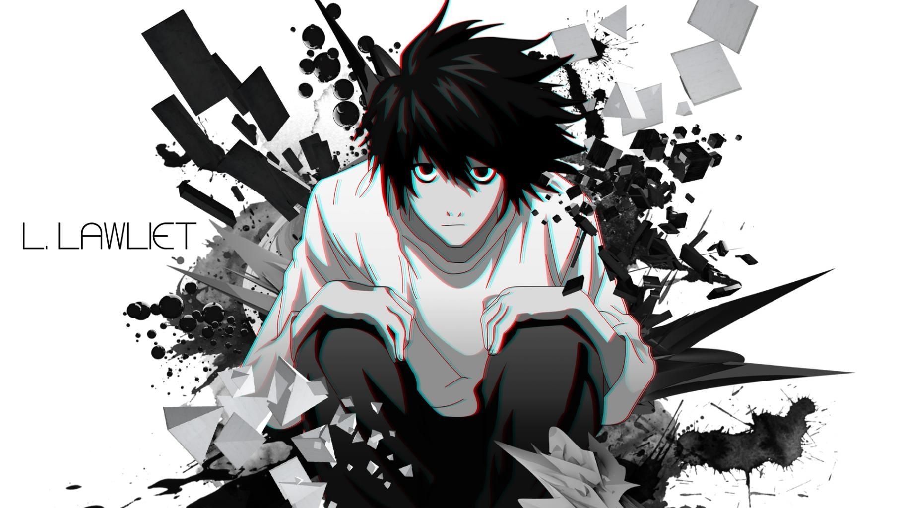 1820x1030 anime #deathnote #L #lawliet. Death note l, Desktop