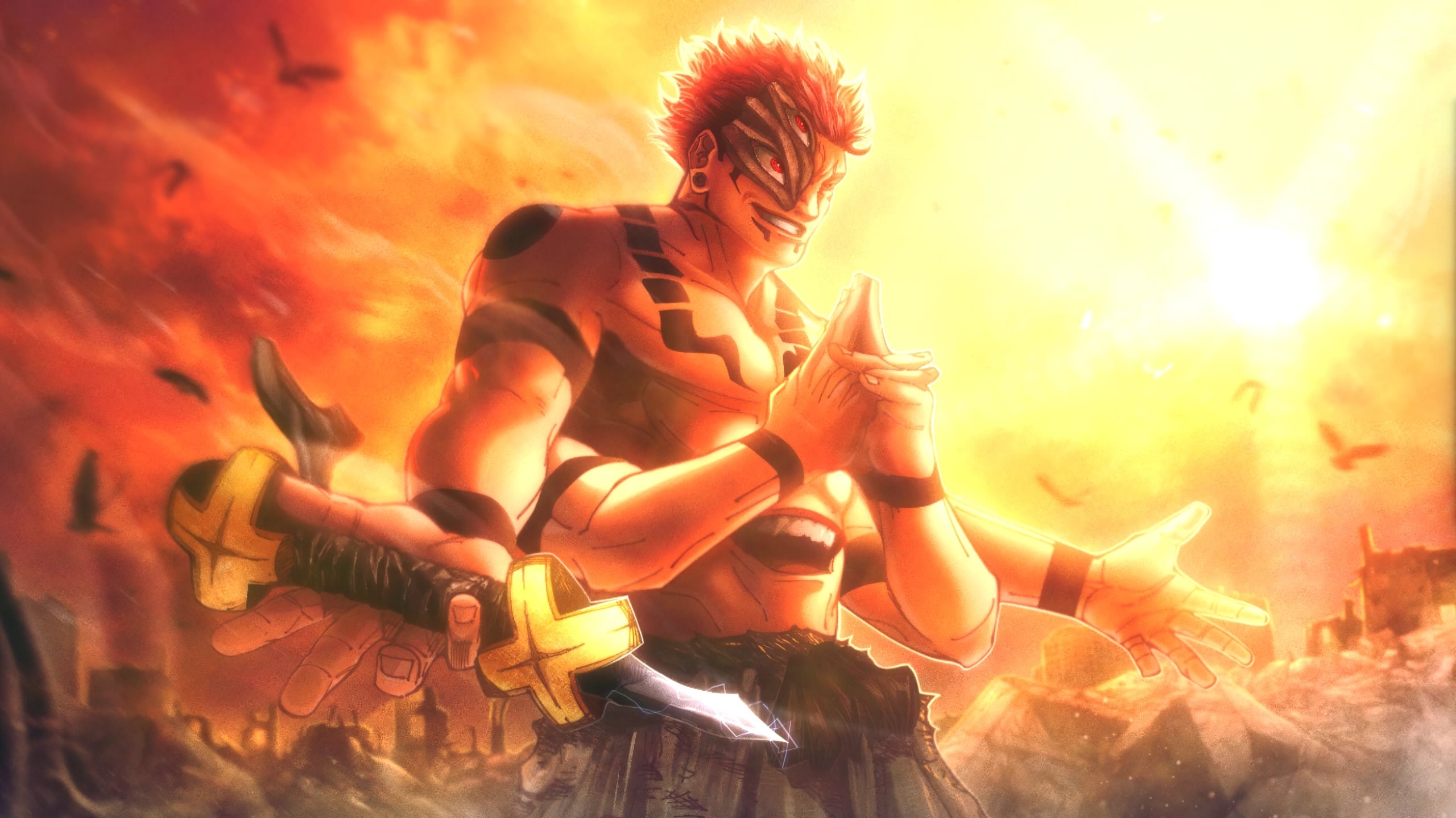 2560x1440 Ryomen Sukuna Jujutsu Body, Desktop