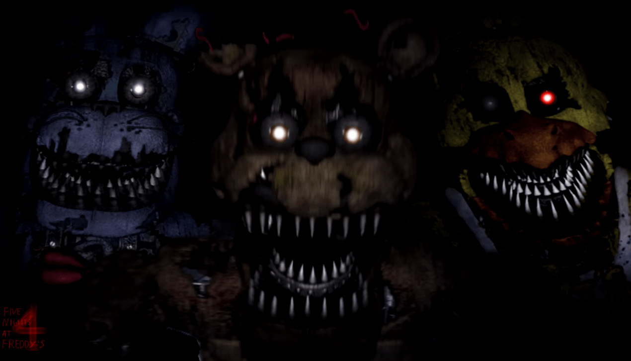 1270x730 FnaF 4 Wallpaper F, B, C. Fnaf drawings, Fnaf wallpaper, Fnaf, Desktop