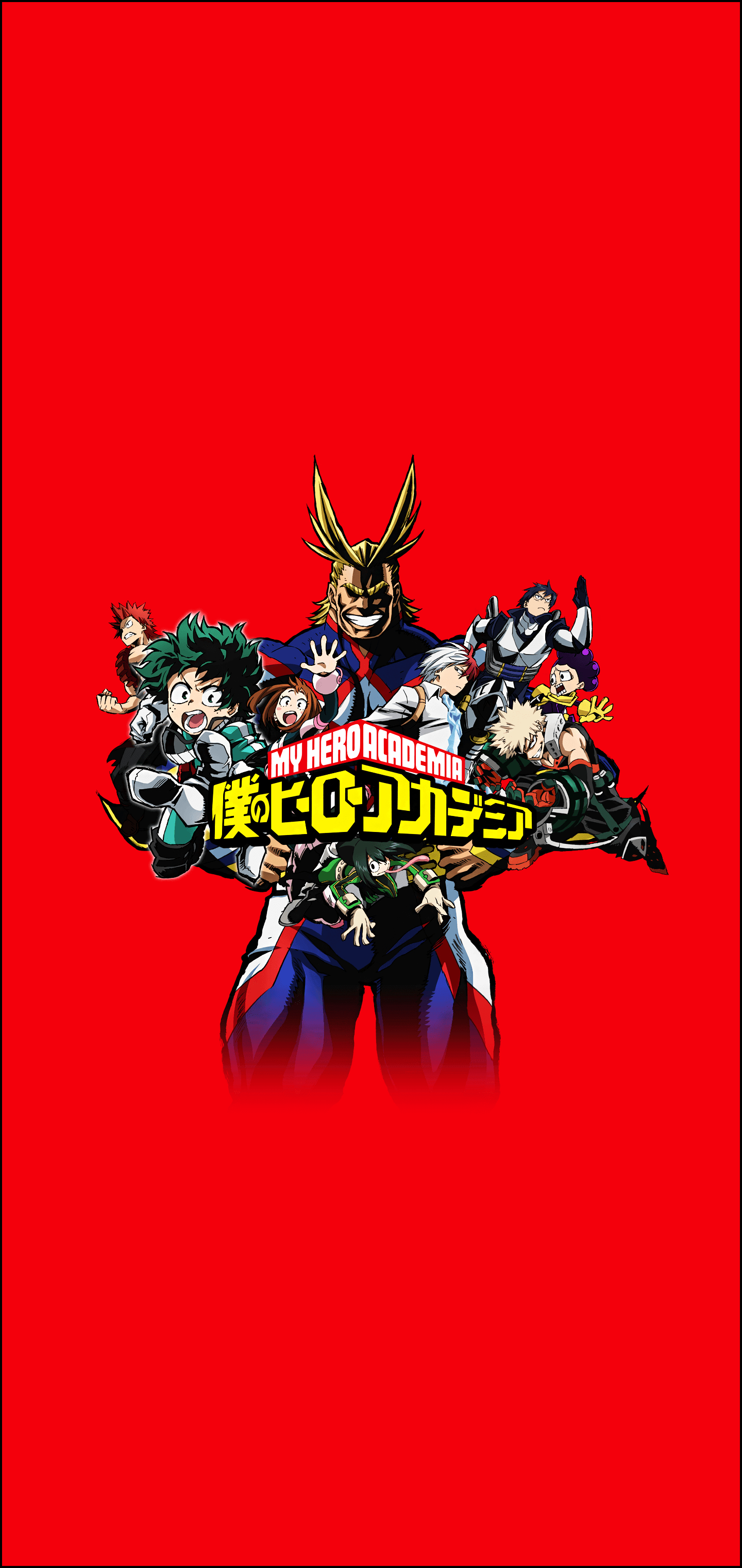 1440x3040 3040x1440] [Mobile] My Hero Academia Simplistic Wallpaper, Phone