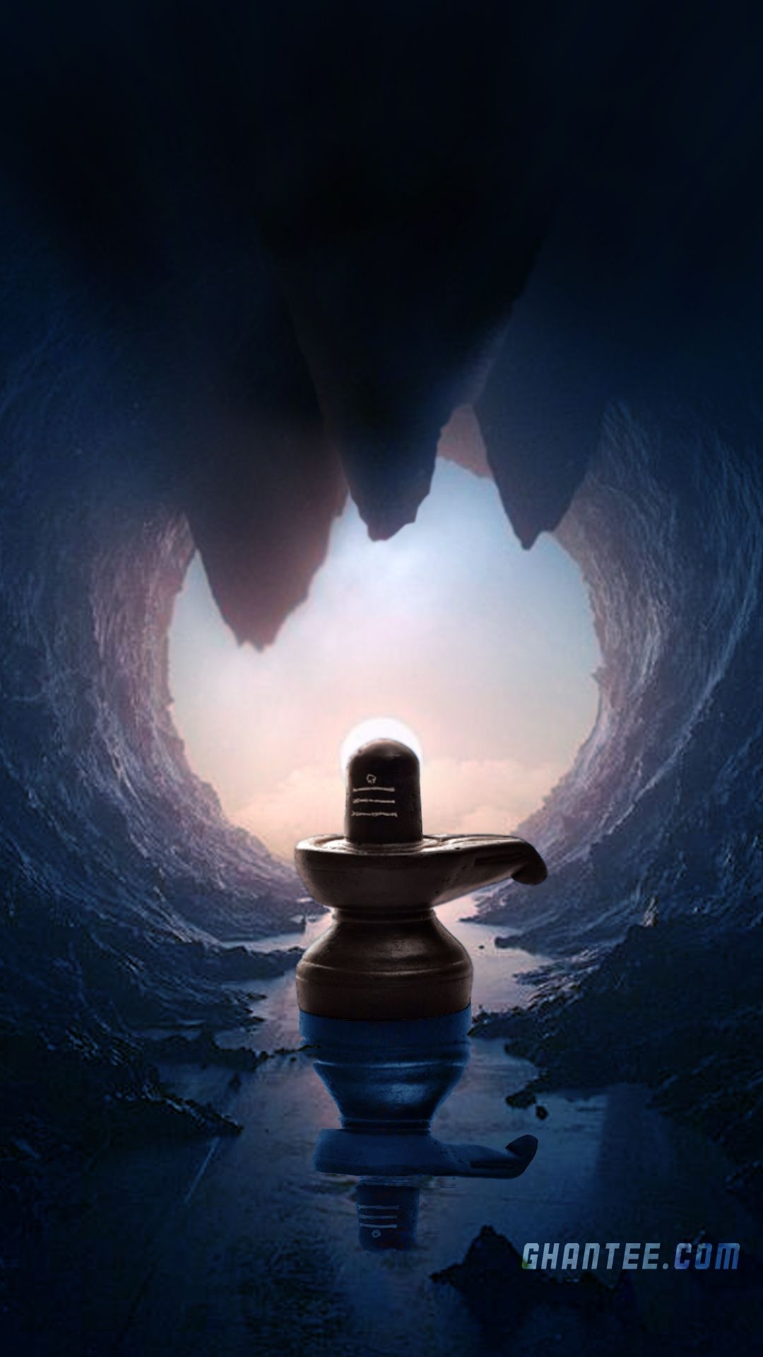 1080x1920 shivling backlit morning phone wallpaper, Phone