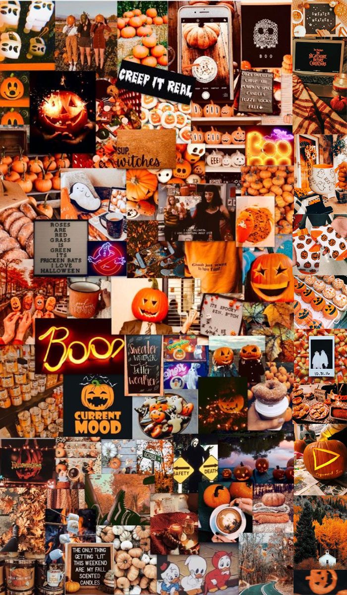 700x1200 Autumn Collage Wallpaper, Hey There Pumpkin Wallpaper, Phone