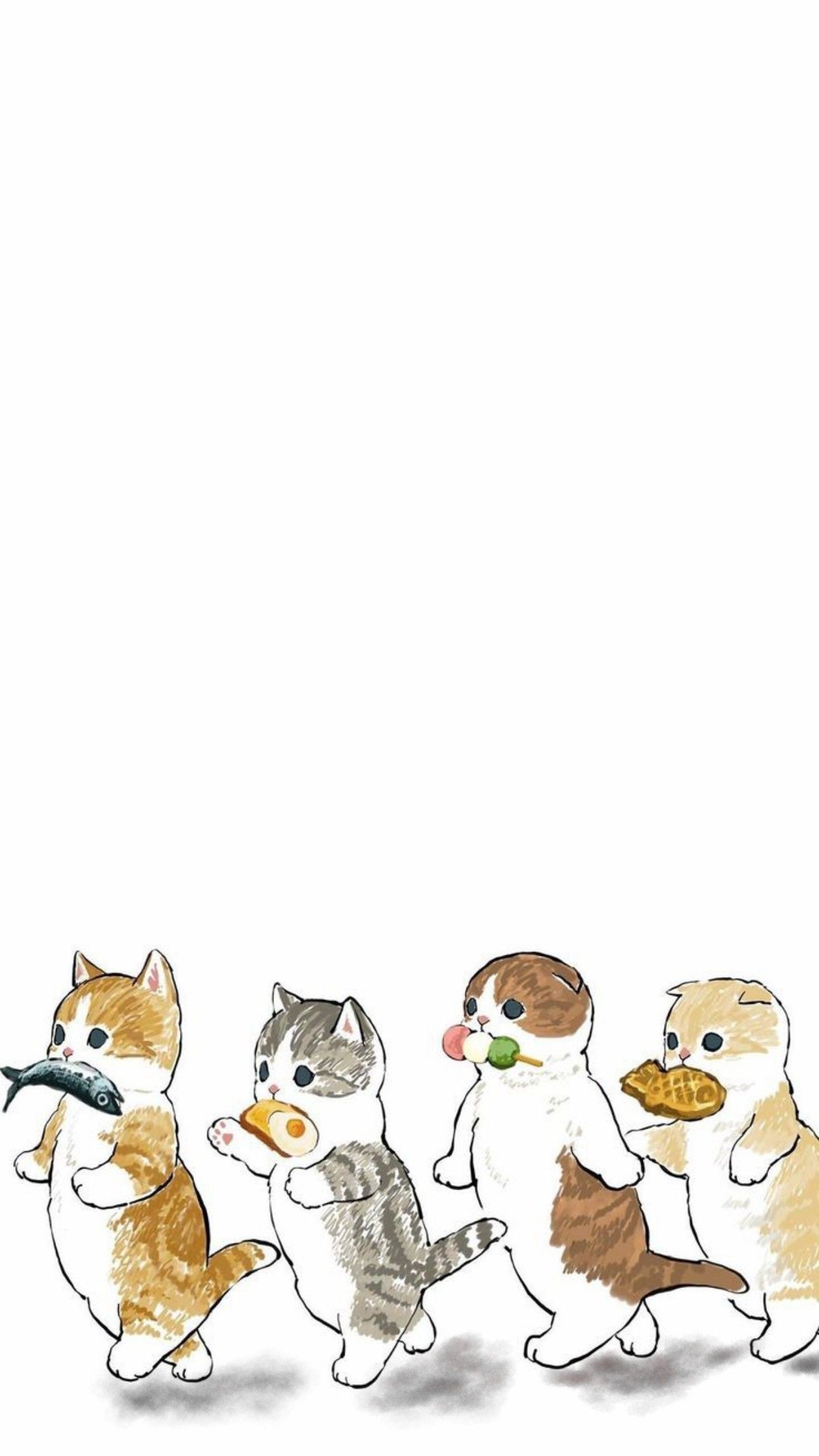 1290x2290 Gatinho desenho, Wallpaper bonitos, Phone